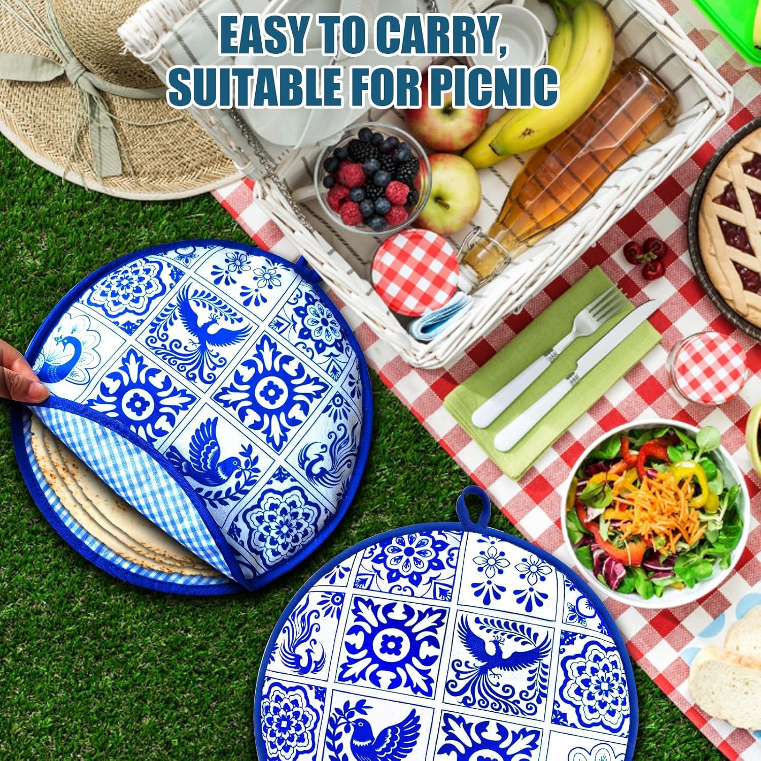 Paquete de 2 Calentadores de Tortillas Pfeibk 30.48 cm Azul