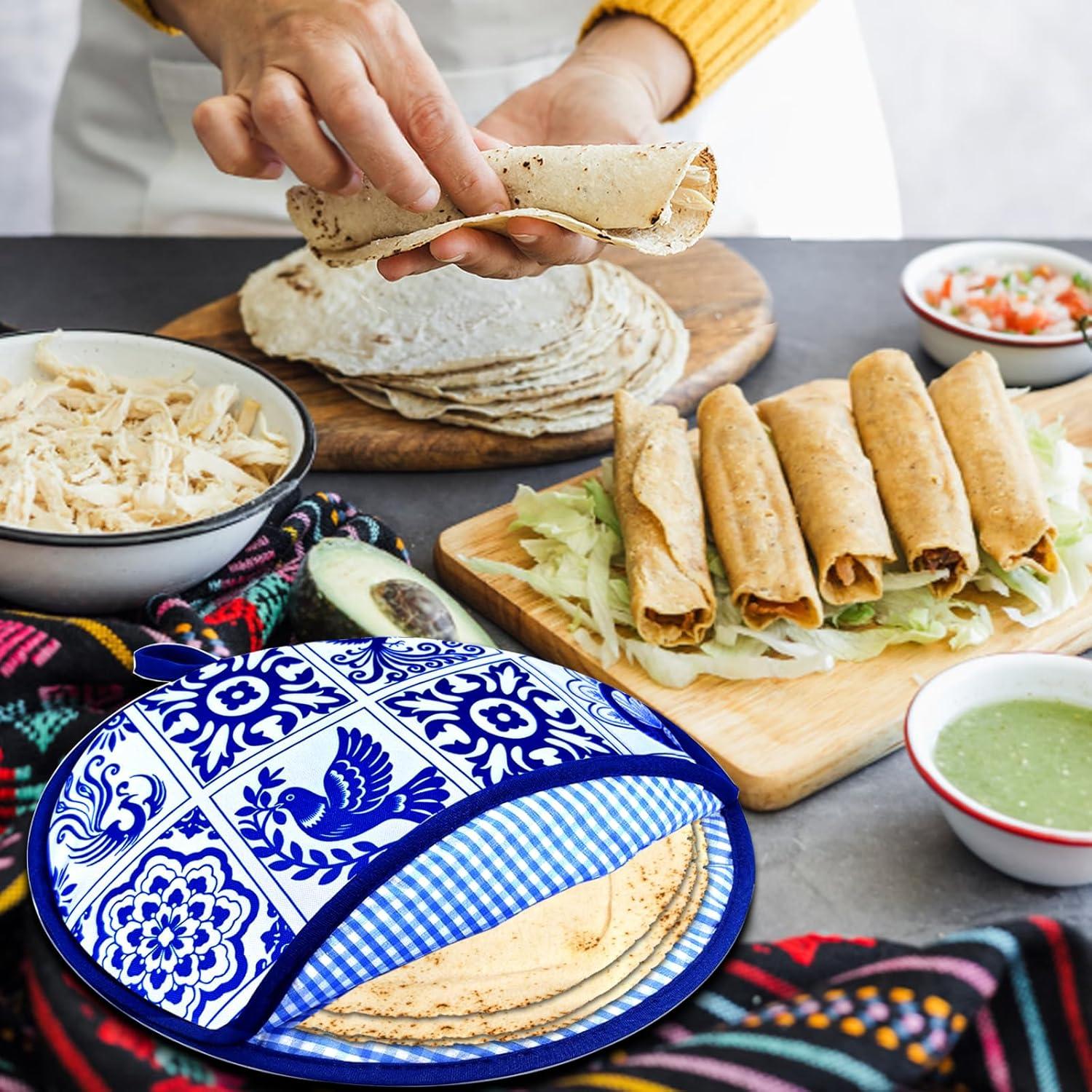 Paquete de 2 Calentadores de Tortillas Pfeibk 30.48 cm Azul