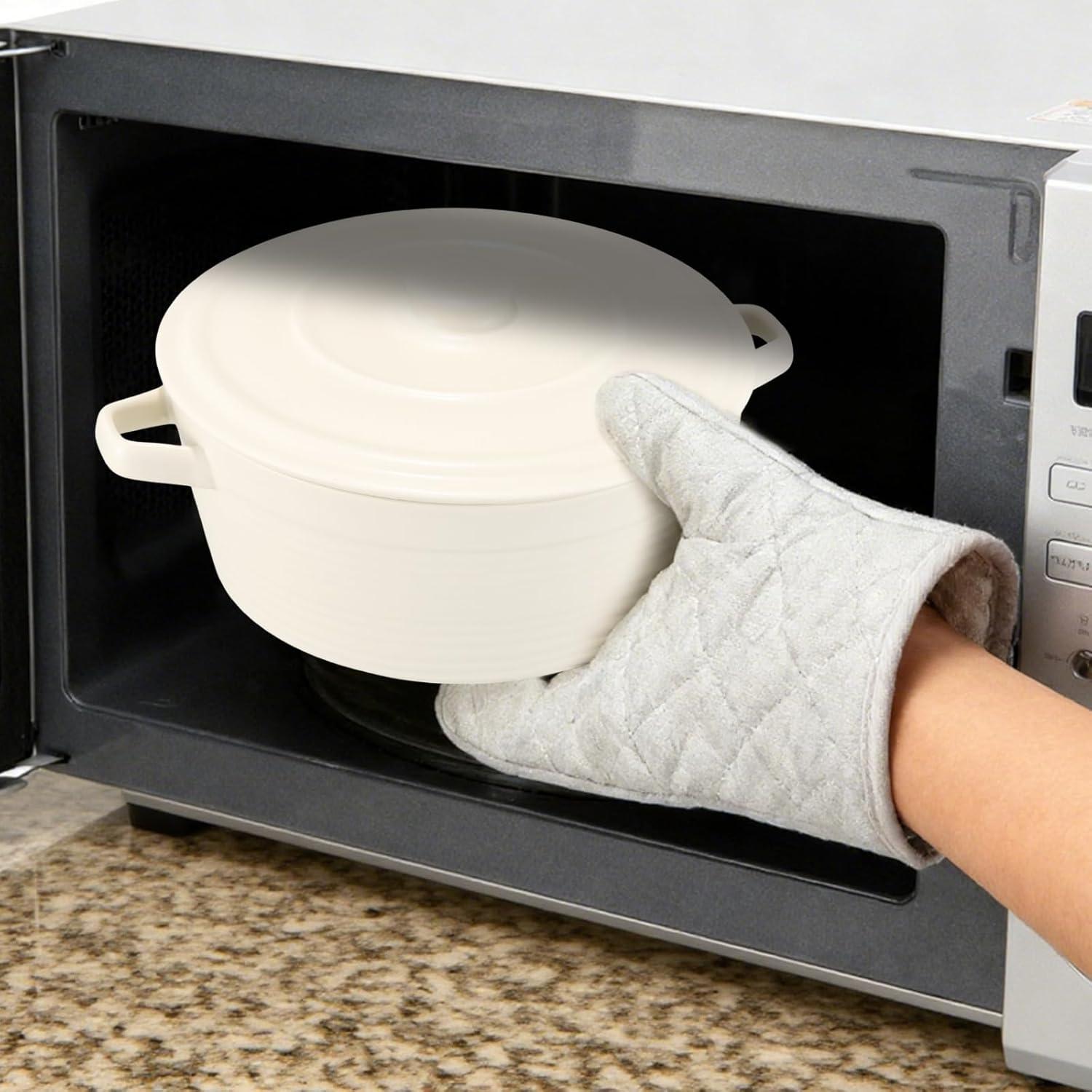 Calentador de Tortillas de Porcelana Hlimior 21.6 cm Blanco