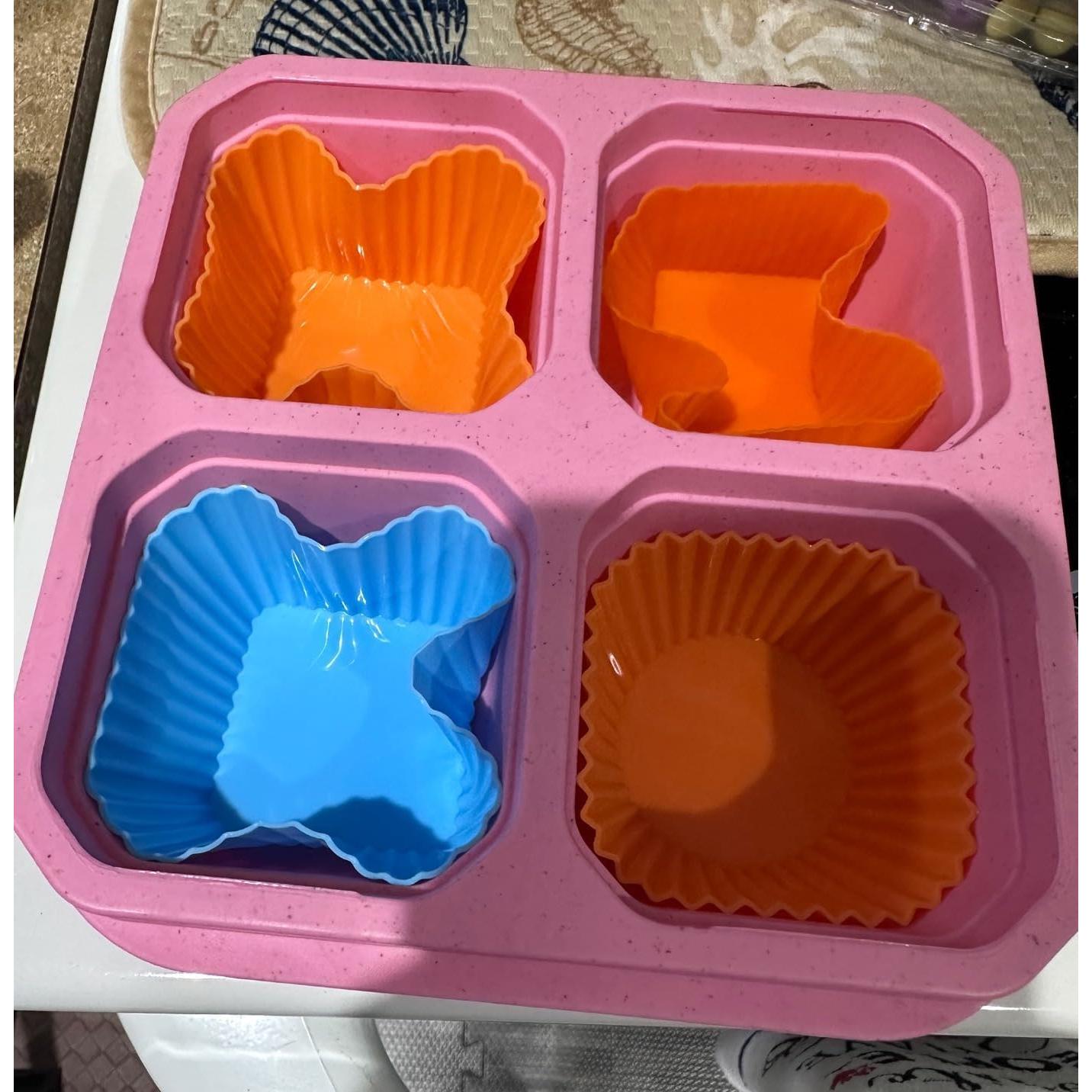 Divisores de Silicona Palksky para Almuerzo - 50 Accesorios Coloridos