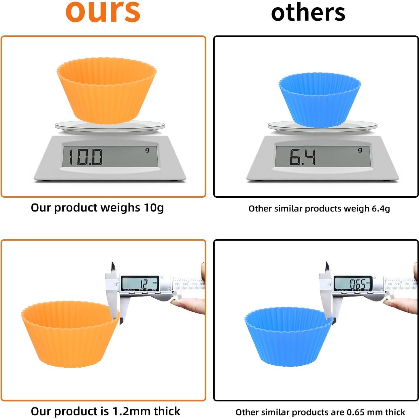 Set 60 Divisores de Silicona Reutilizables para Almuerzo - wxhaoa