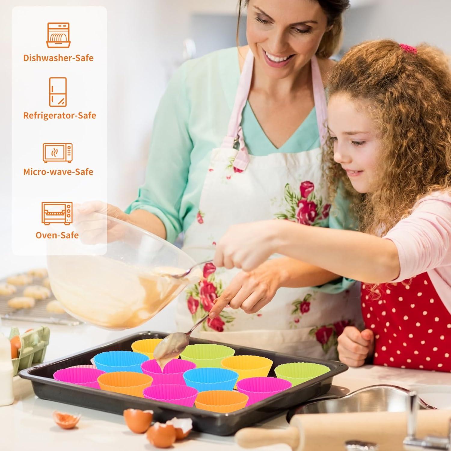 Set 60 Divisores de Silicona Reutilizables para Almuerzo - wxhaoa