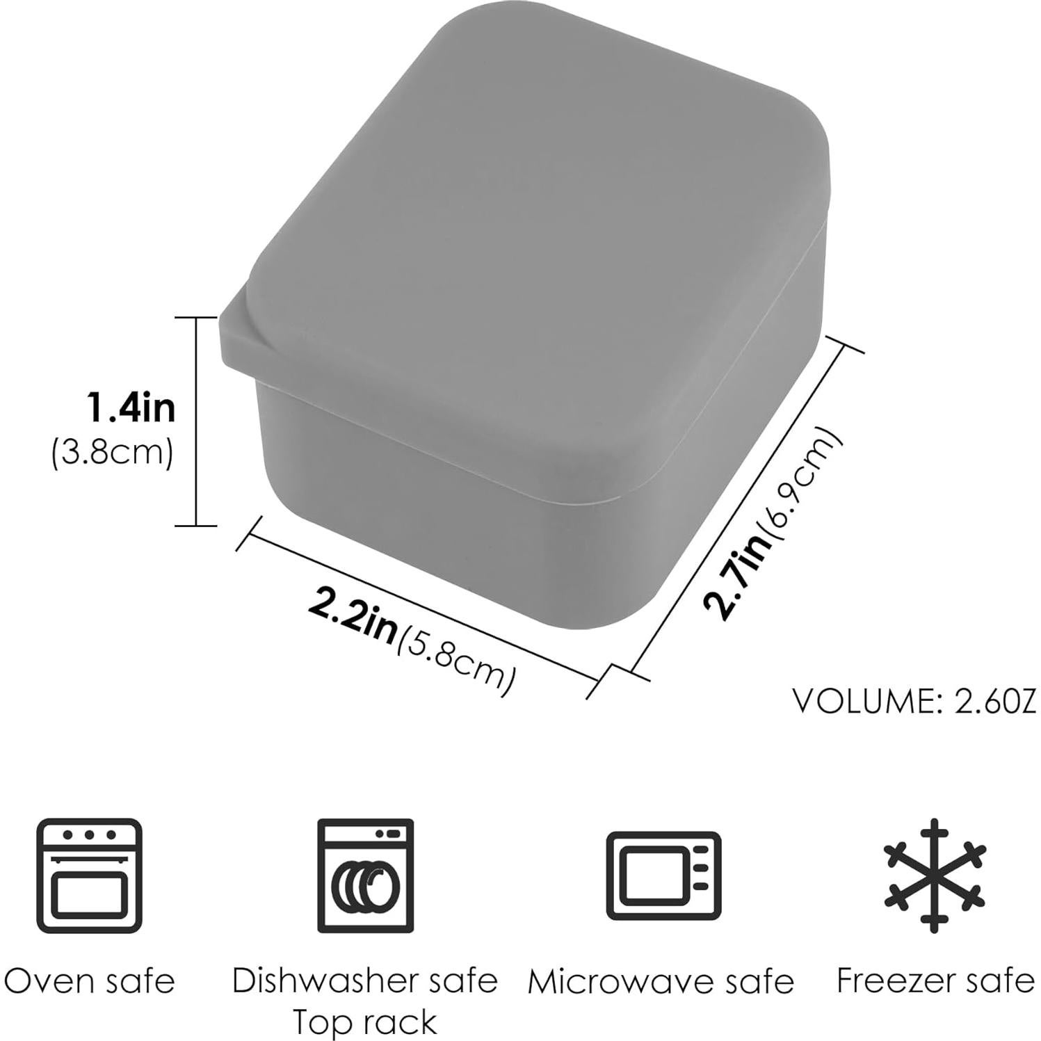 Divisores de Silicona para Caja de Almuerzo Linkidea 2 Pcs