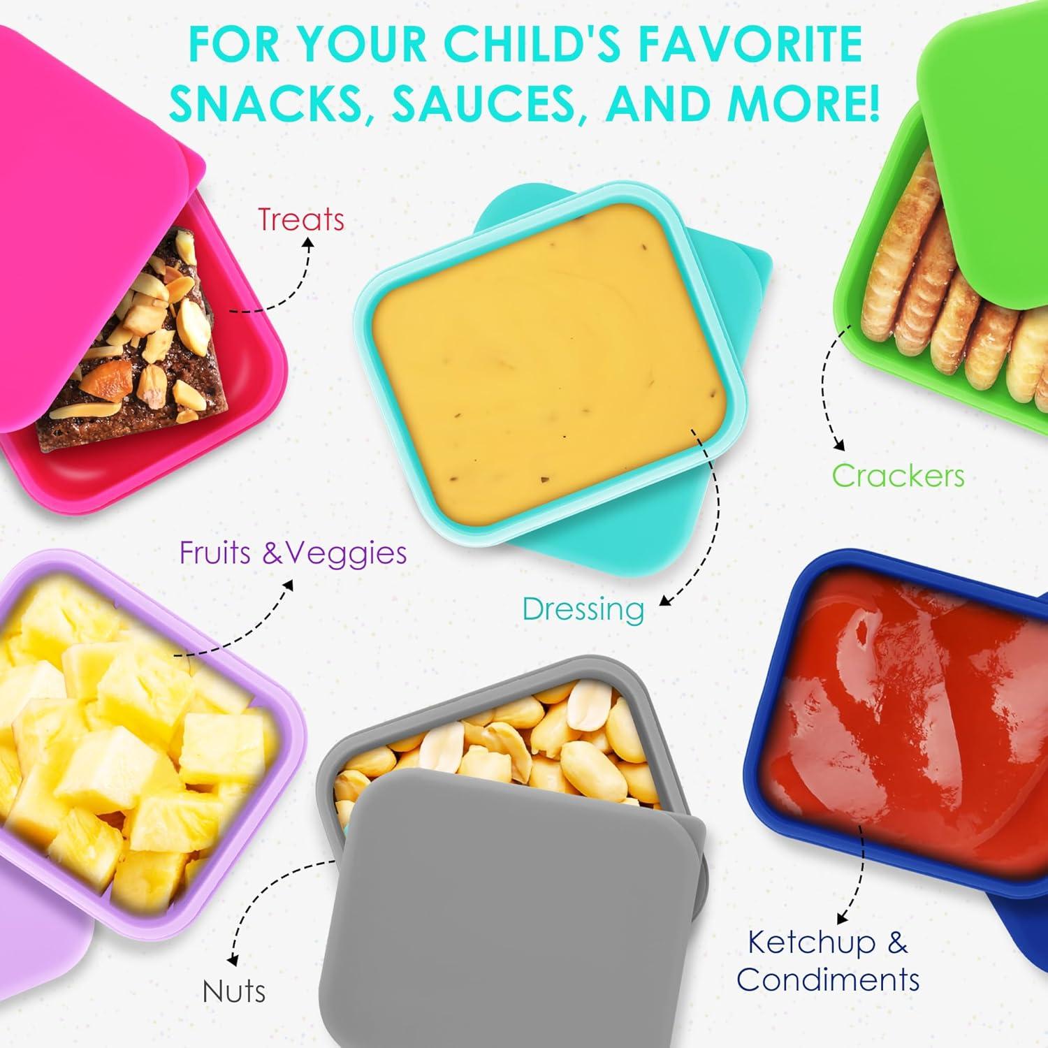 Divisores de Silicona para Caja de Almuerzo Linkidea 2 Pcs