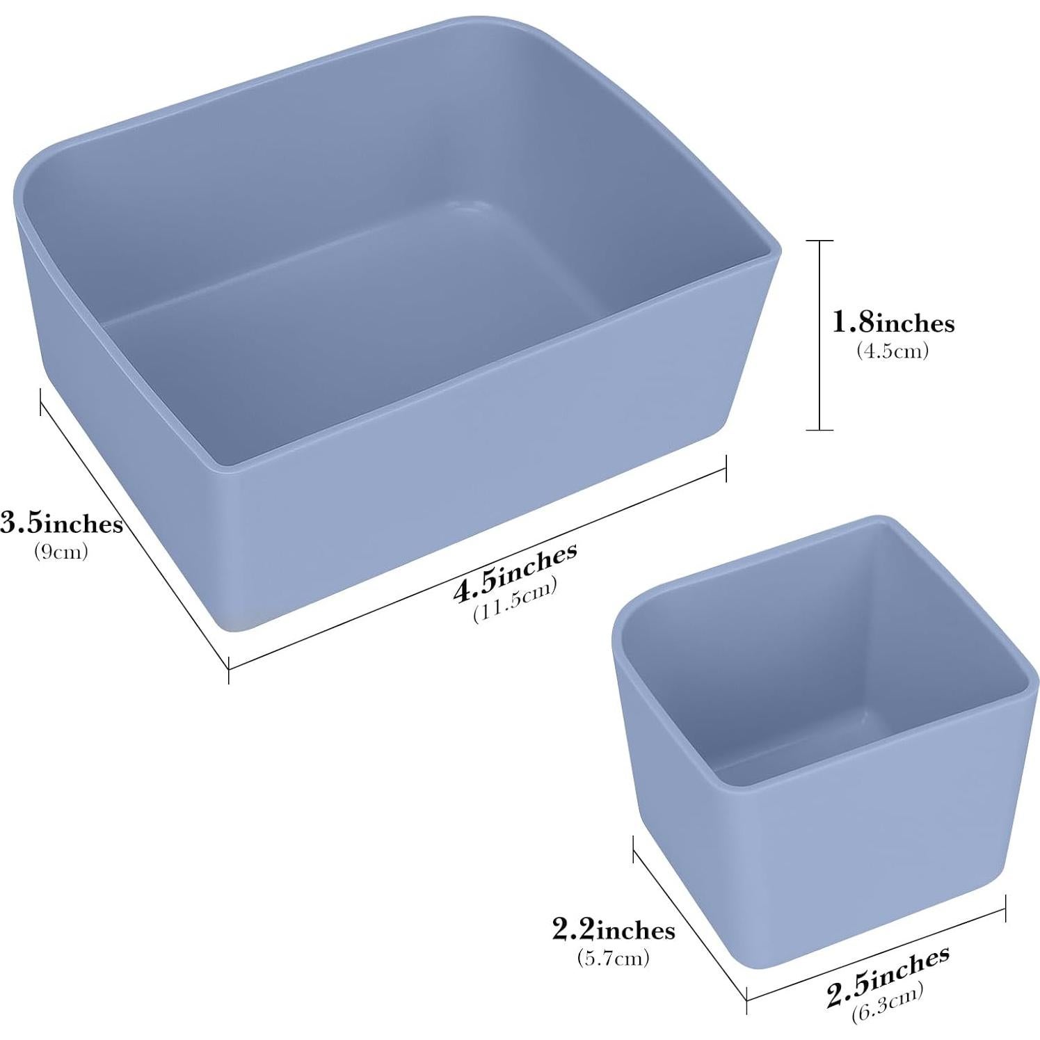 Divisores de Comida de Silicona Linkidea 4 Pcs Azul 11.5x9x4.5cm