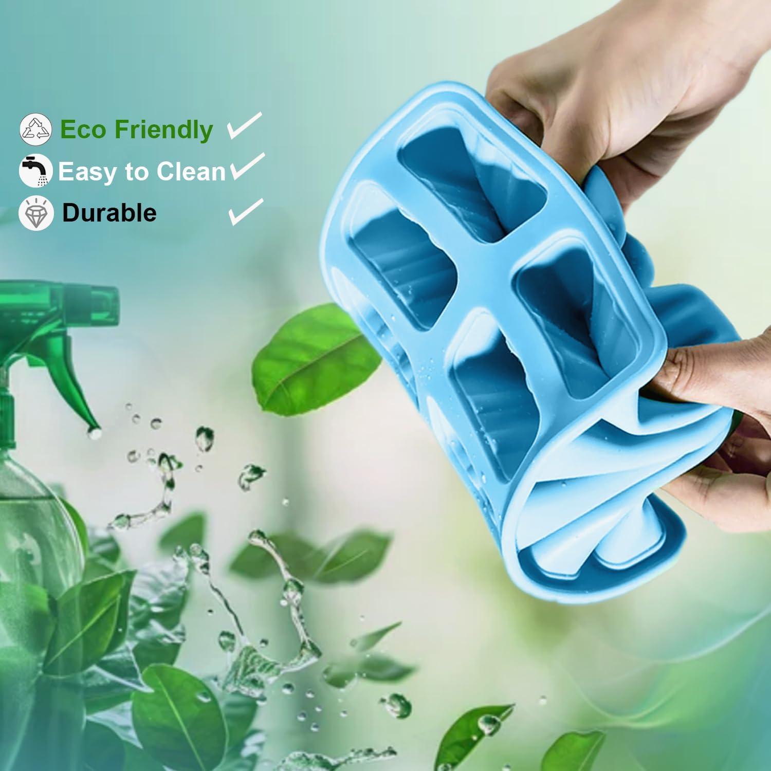 Moldes de Paletas de Silicona BRENSTEN 10 Pcs 88 ml Azul