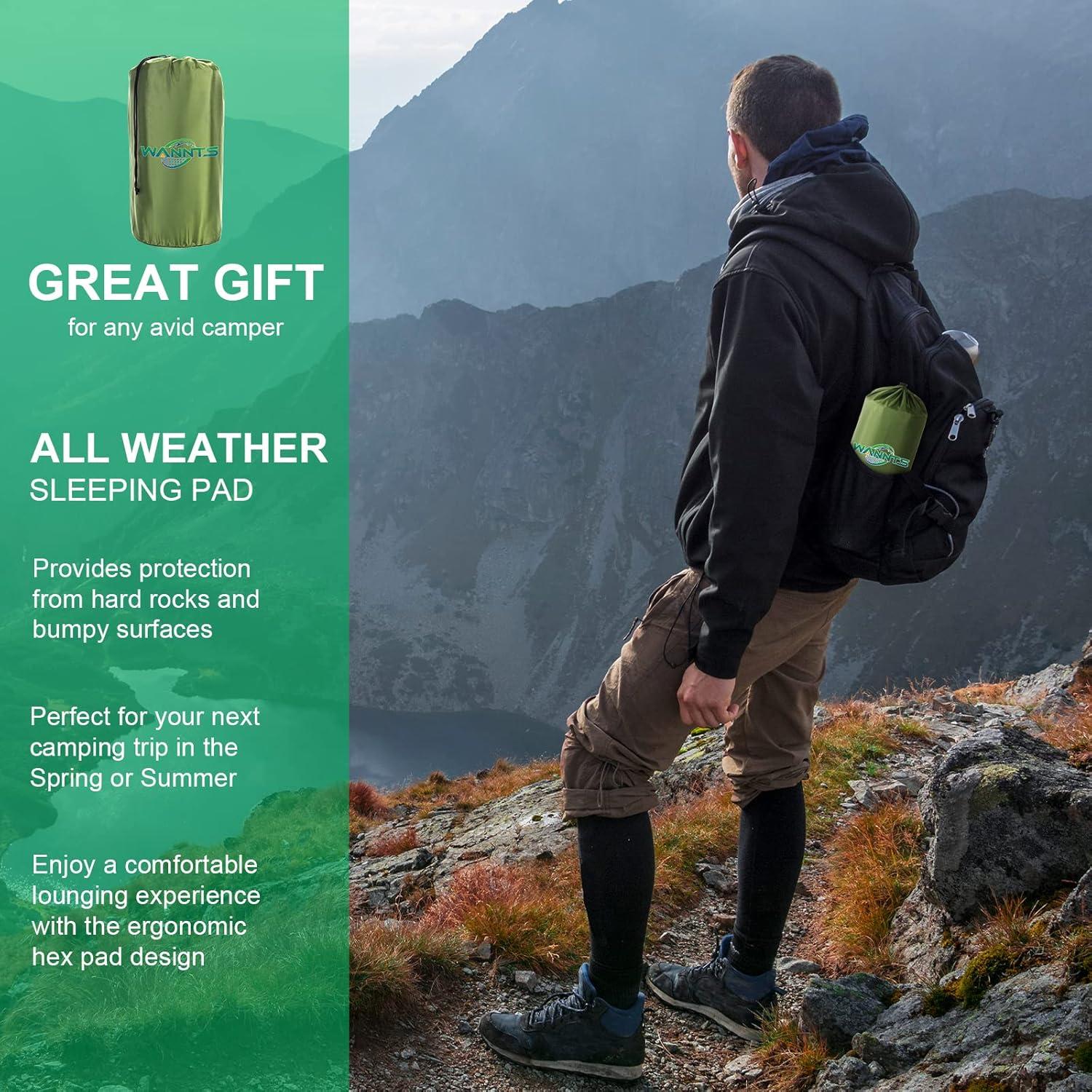 Almohadilla Inflable WANNTS para Camping 195.5x63.5cm Verde