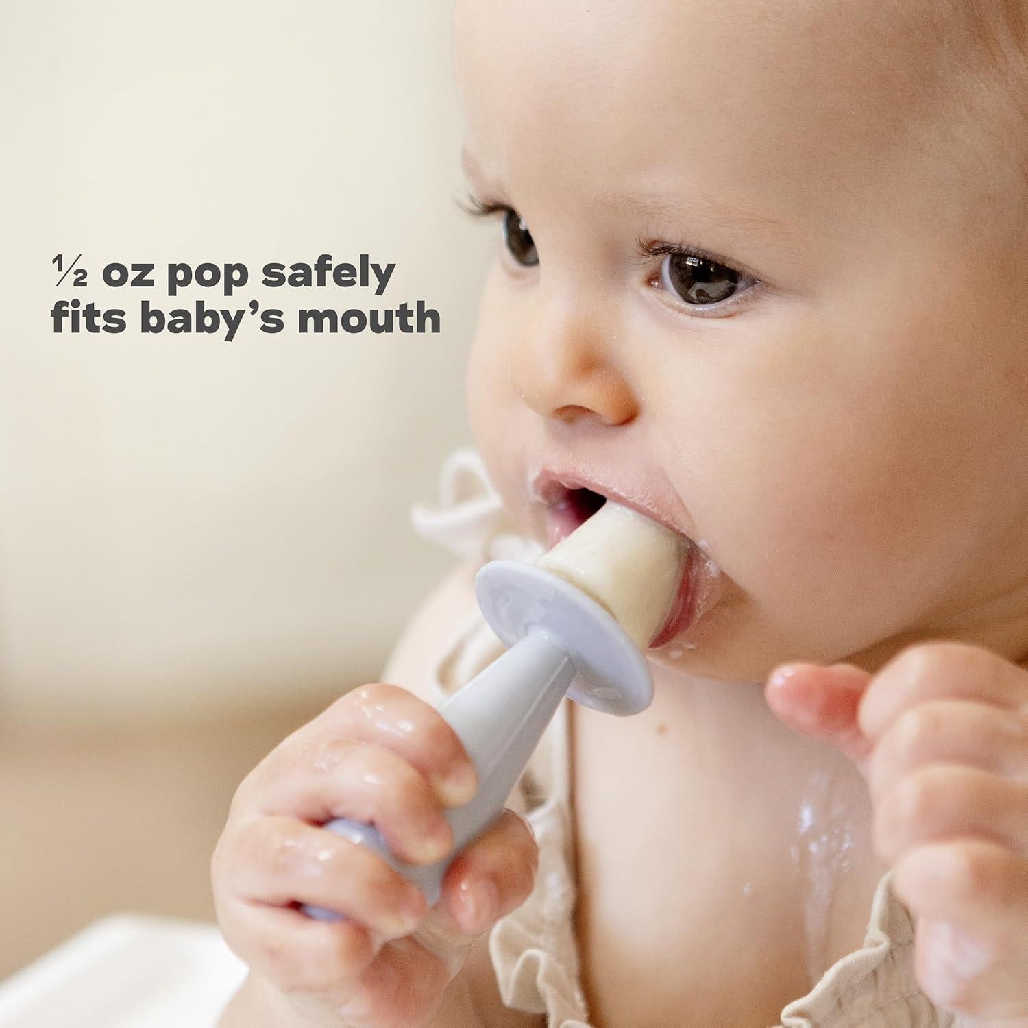 ezpz Tiny Pops - Moldes para Paletas Bebés 4 Meses - 2 Piezas