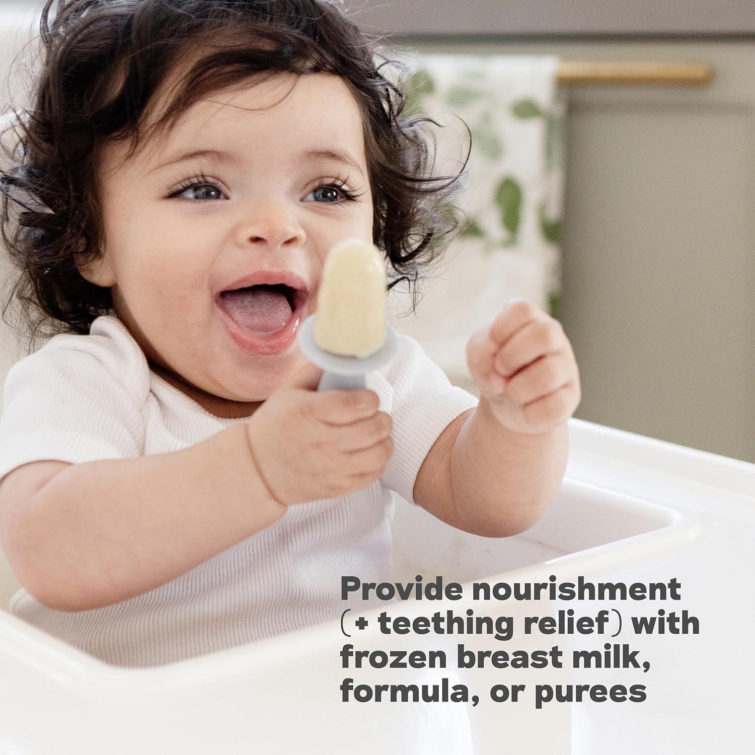 ezpz Tiny Pops - Moldes para Paletas Bebés 4 Meses - 2 Piezas