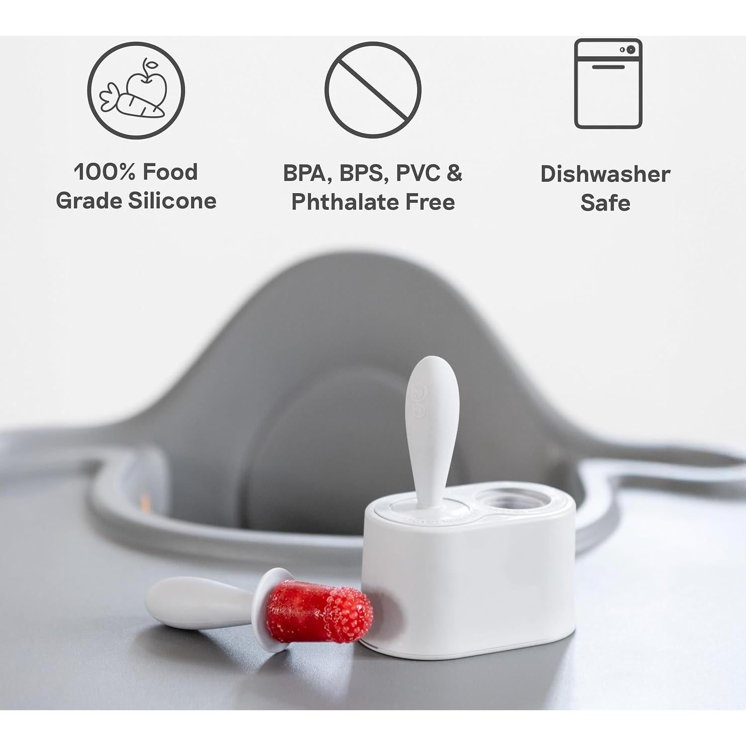 ezpz Tiny Pops - Moldes para Paletas Bebés 4 Meses - 2 Piezas