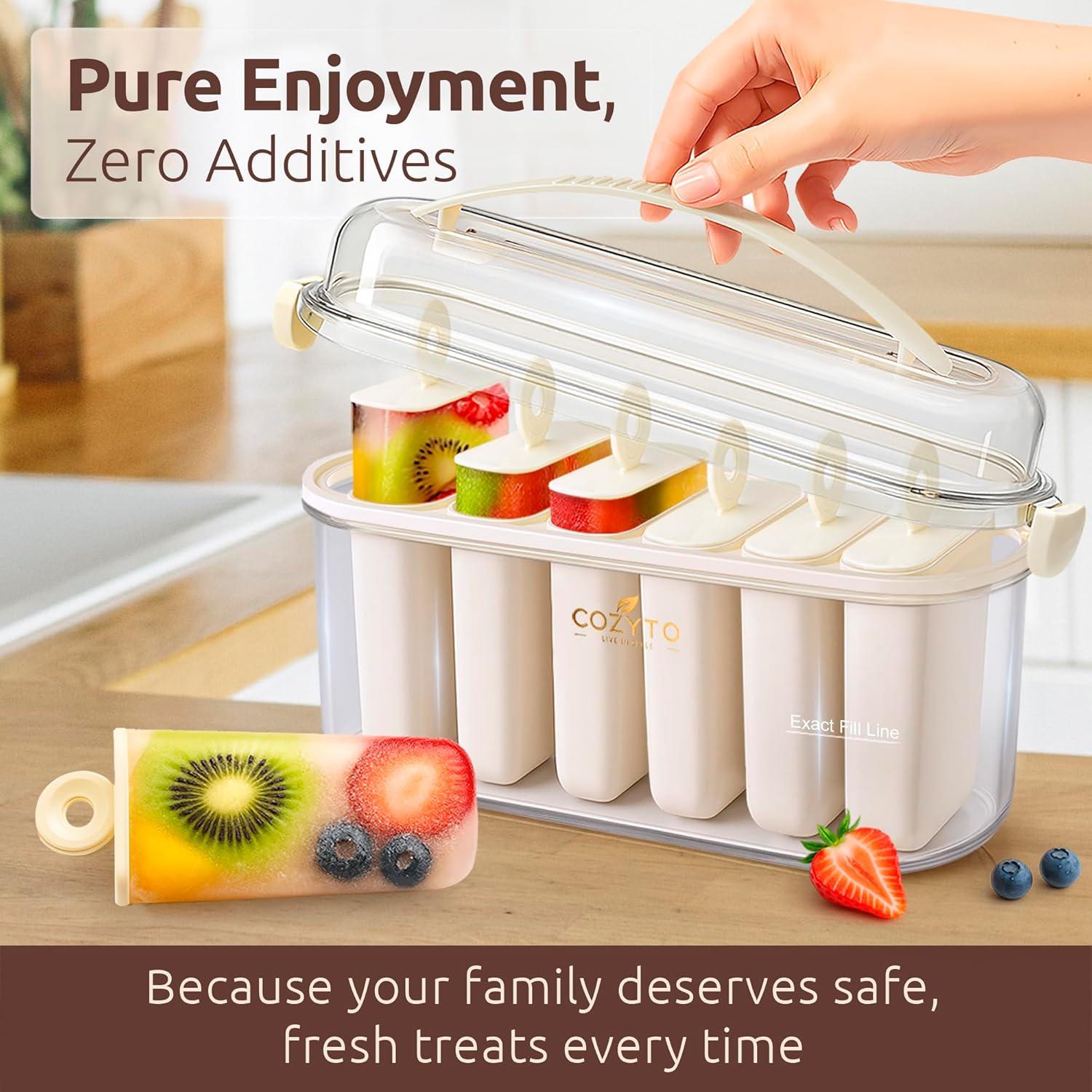 Conjunto de Moldes para Paletas Frozora AquaSix 6x120ml