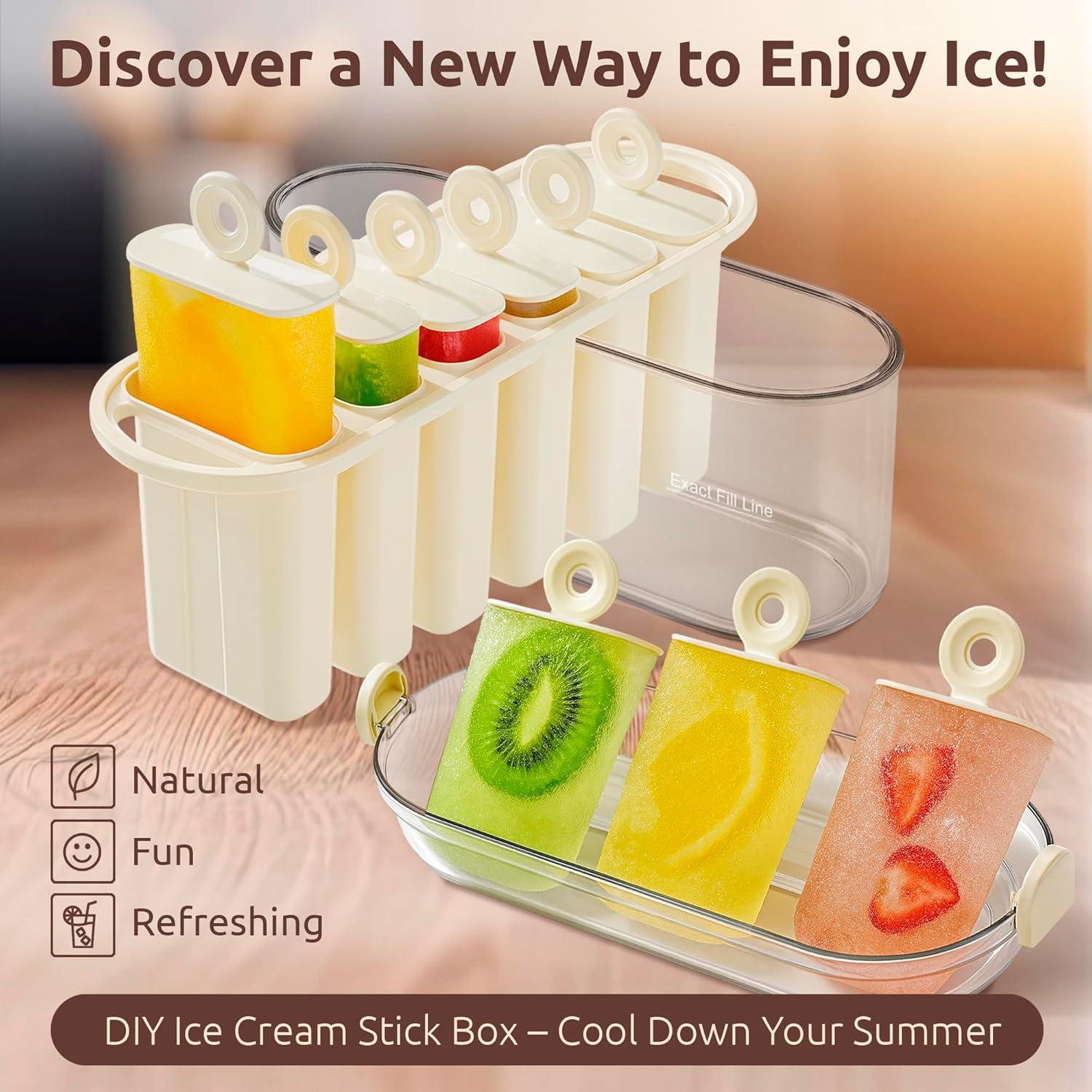 Conjunto de Moldes para Paletas Frozora AquaSix 6x120ml