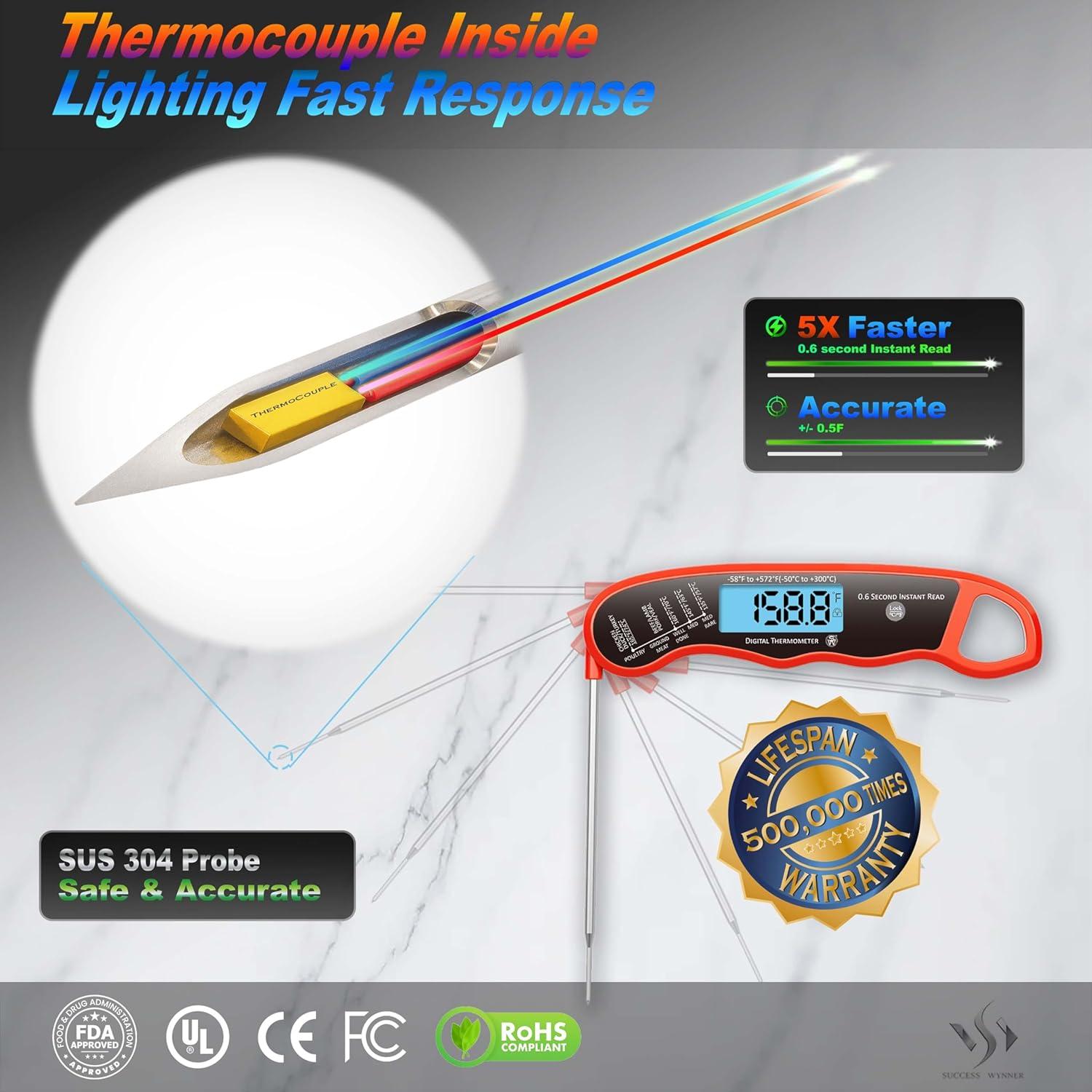 Termómetro Digital Instantáneo Swynner 0.6s Impermeable