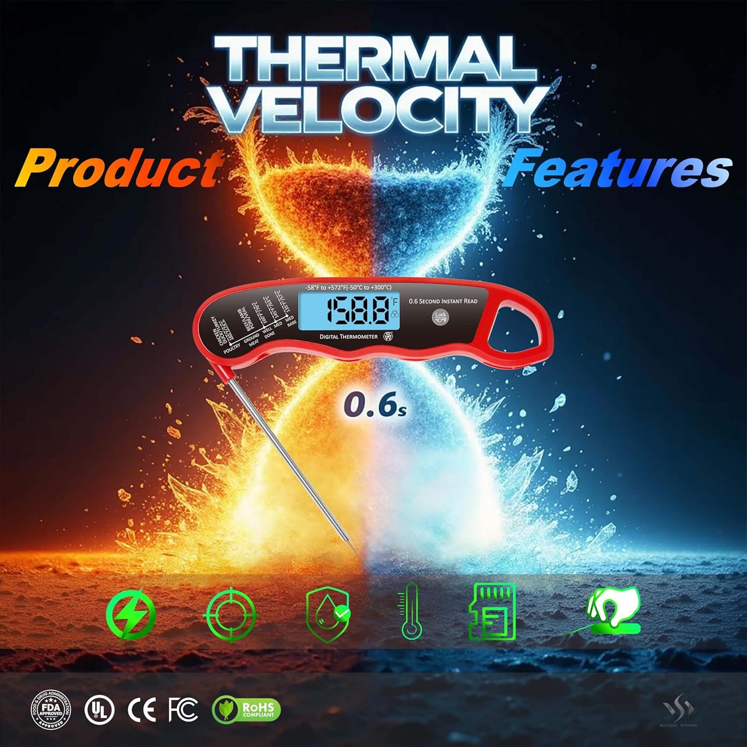 Termómetro Digital Instantáneo Swynner 0.6s Impermeable