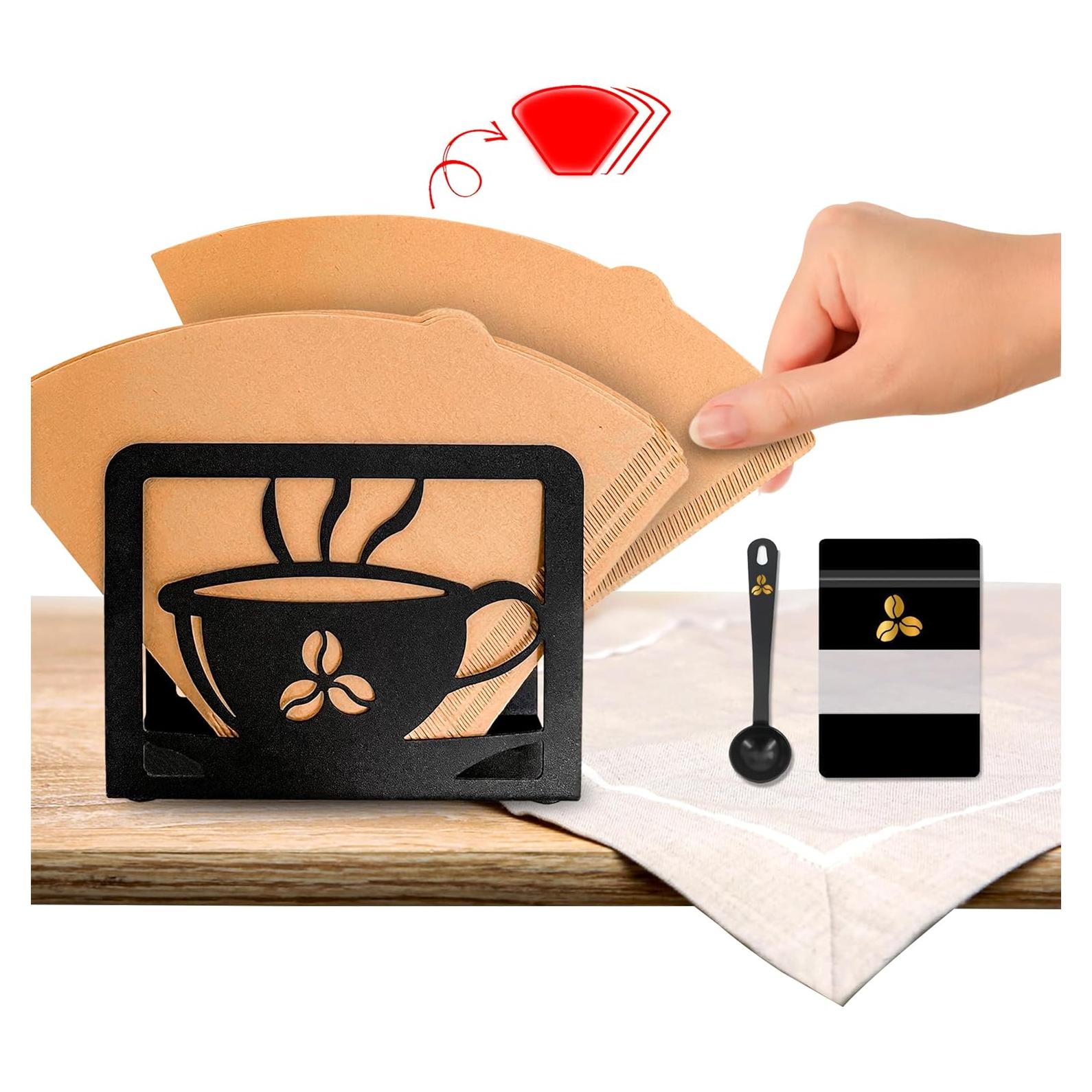 Soporte para Filtros de Café Libibio #4 con Cucharada y Bolsa Zip