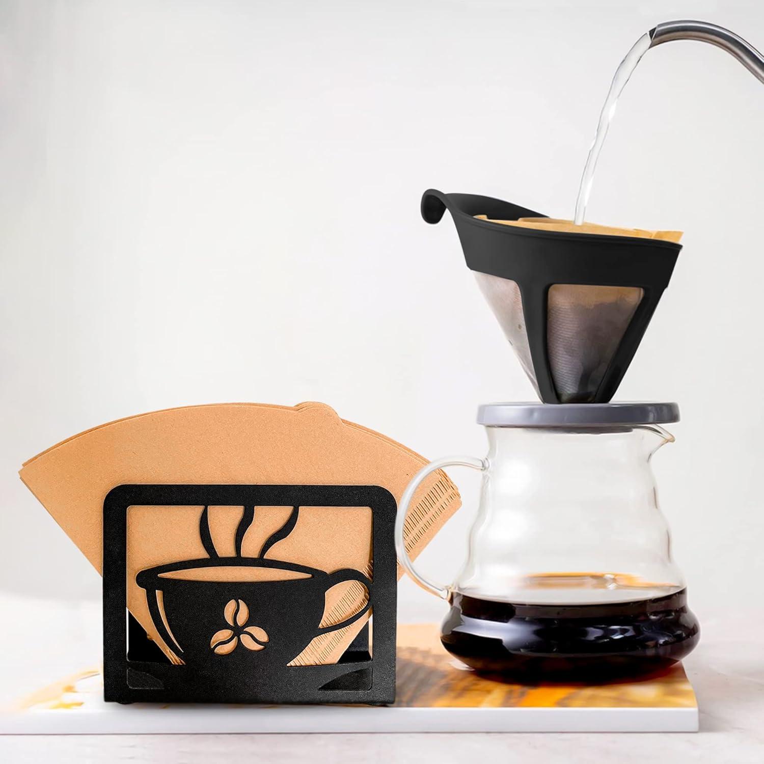 Soporte para Filtros de Café Libibio #4 con Cucharada y Bolsa Zip