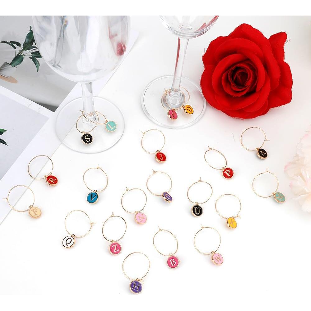 Encantos para Copas de Vino Acero Inoxidable 26 Piezas