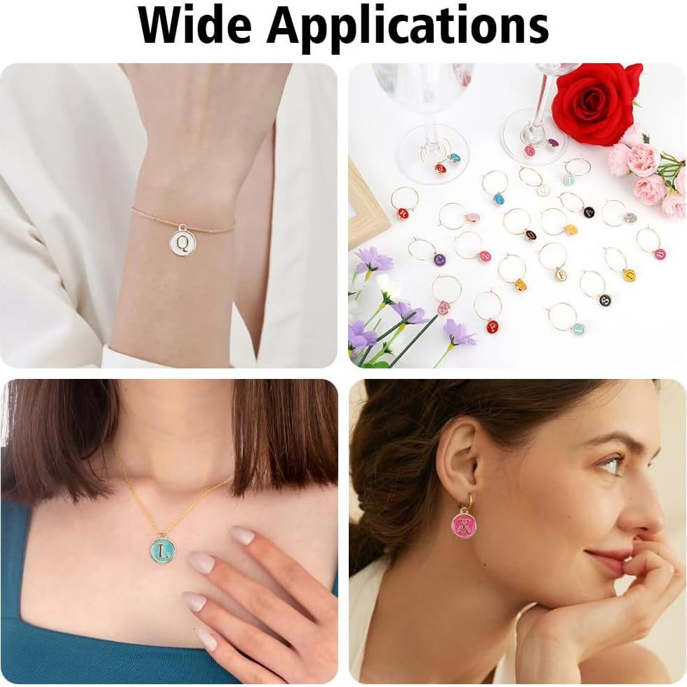 Encantos para Copas de Vino Acero Inoxidable 26 Piezas