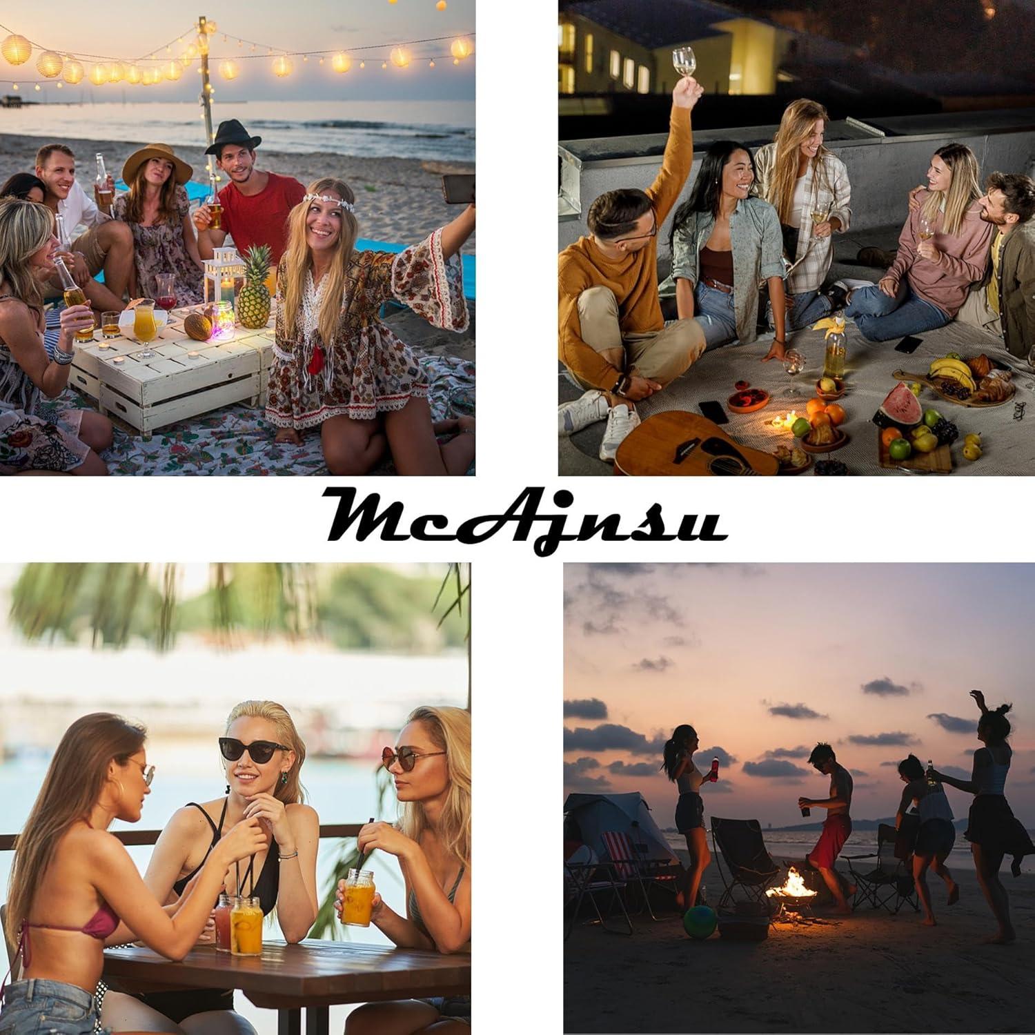 24 Encantos y Marcadores para Copas de Vino McAjnsu - Reutilizables