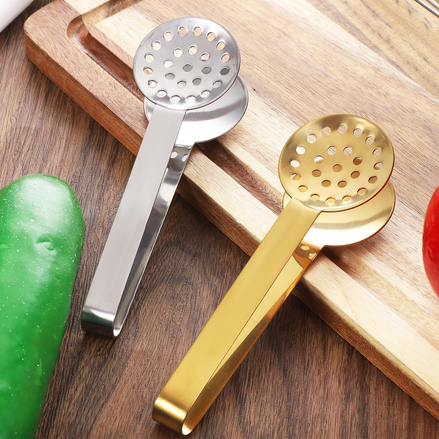 Pinzas para Bolsas de Té Eldraqth Acero Inoxidable 2 Pcs