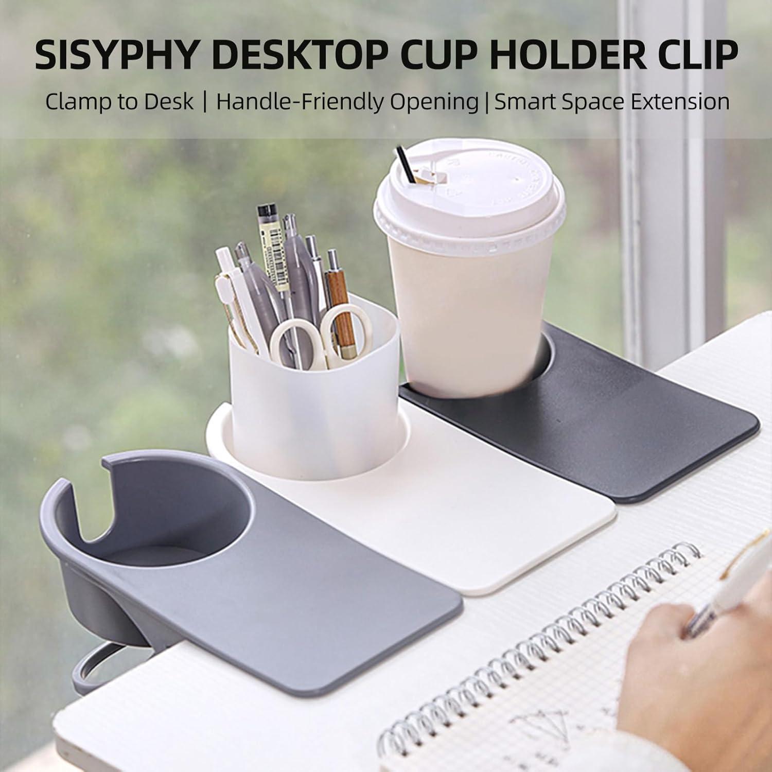 Soporte para Tazas Sisyphy - Clip para Mesa Negro 1-Pack