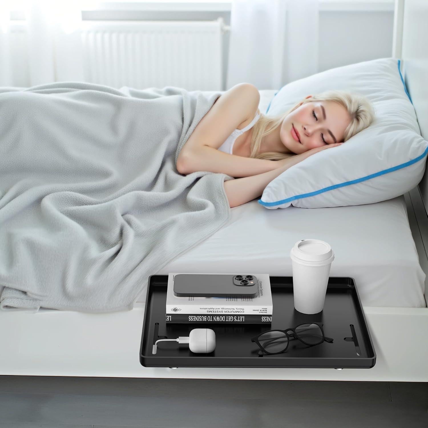 Estante de Cama BietrunPro Negro Ajustable 32x23 cm