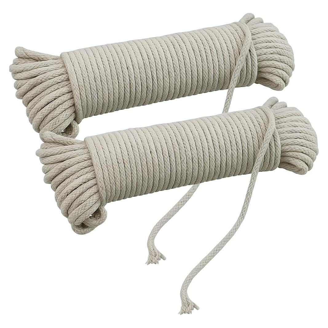 Paquete de 2 Cuerdas de Algodón Trenzadas 30.48 m #6 Dependable