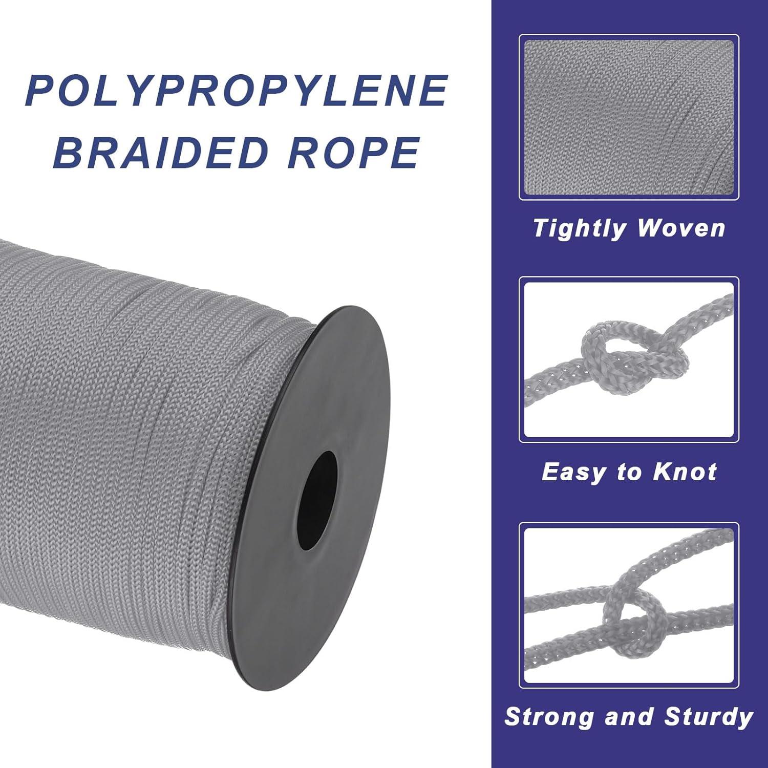 Cuerda Trenzada de Polipropileno MECCANIXITY 100m 3mm Gris