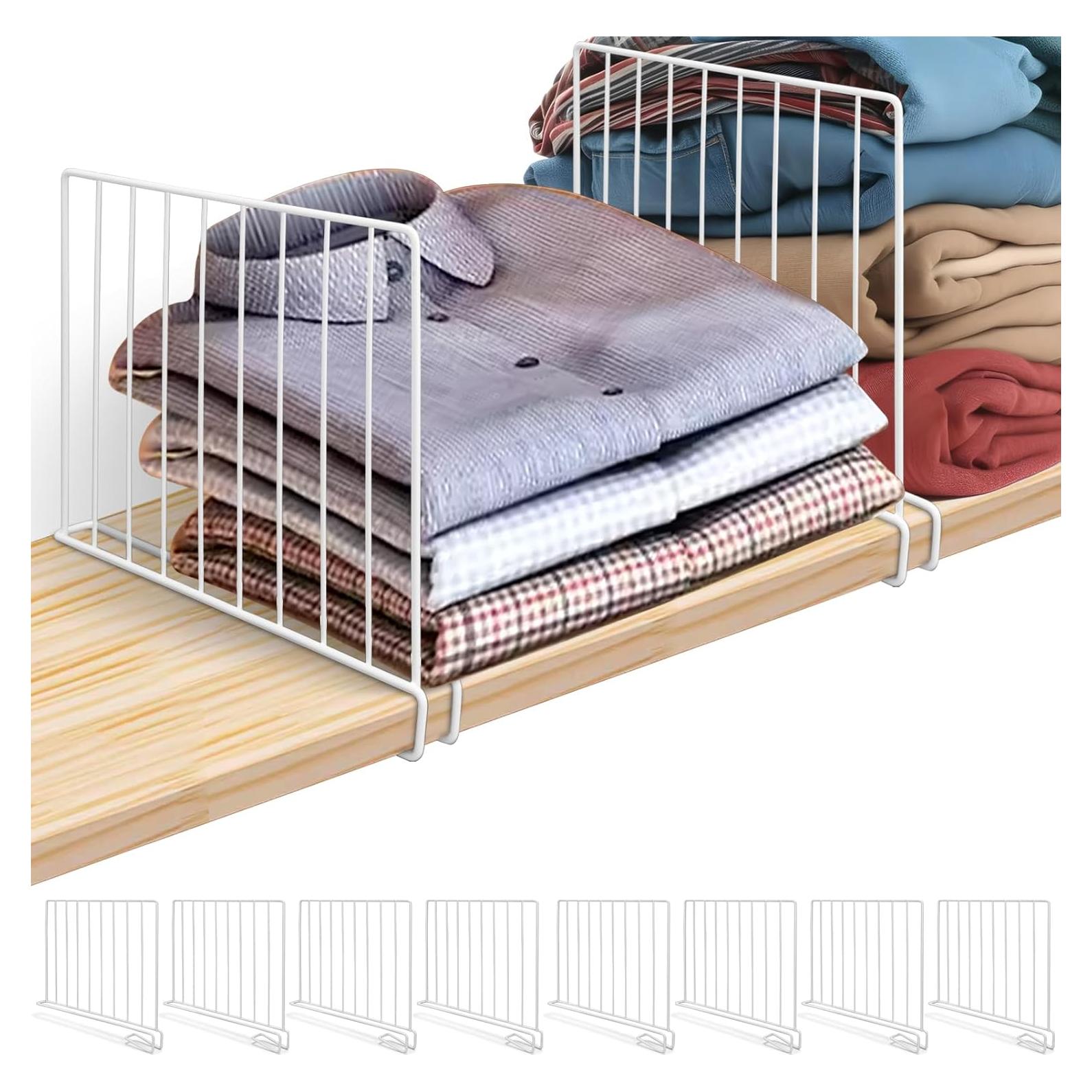 Divisores de Estantería LQQBOX 8 Piezas Metal 23.9x30.5cm