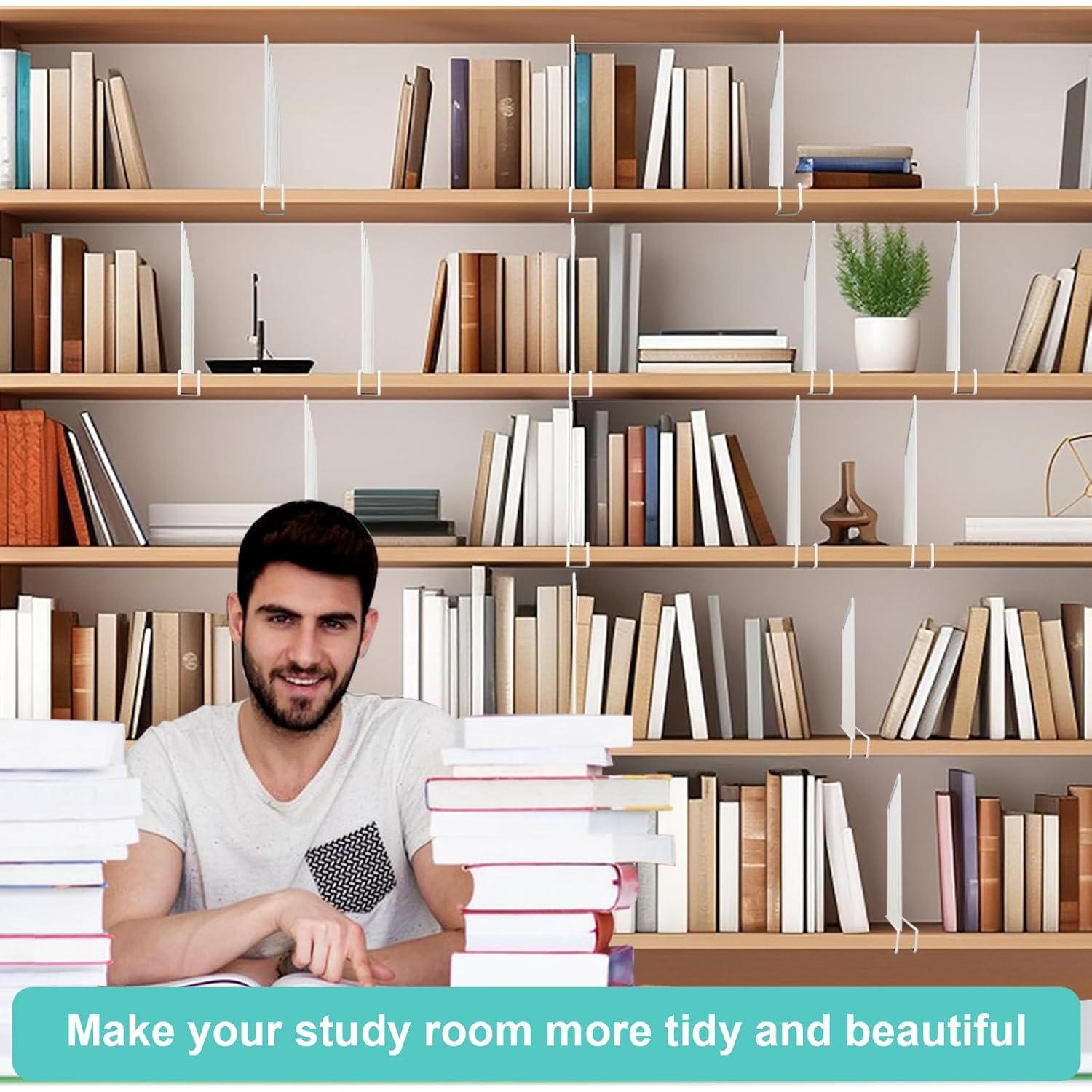 Divisores de Estantería LQQBOX 8 Piezas Metal 23.9x30.5cm