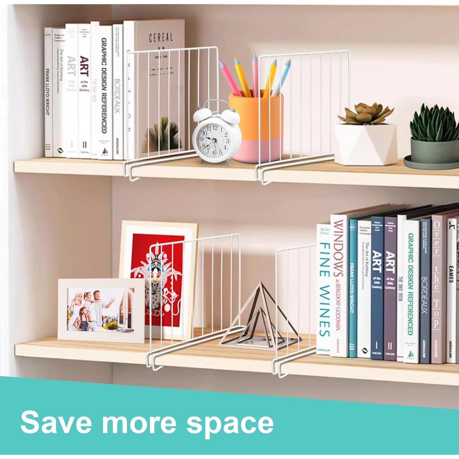 Divisores de Estantería LQQBOX 8 Piezas Metal 23.9x30.5cm