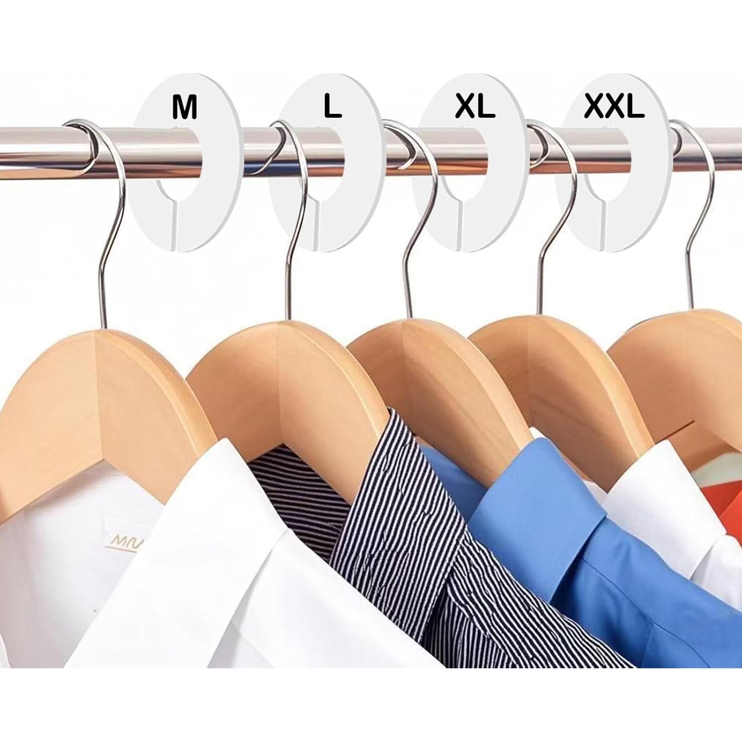 Divisores de Closet Mioule 10 Paquetes Plástico Blanco 9.65cm