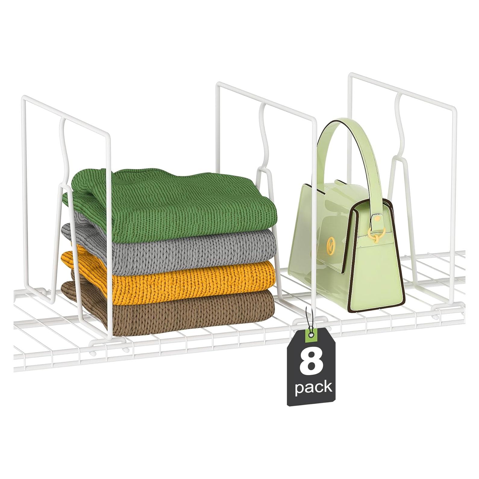 Divisores de Estantes de Alambre SortNStore - Paquete de 8 Piezas 30.48 cm