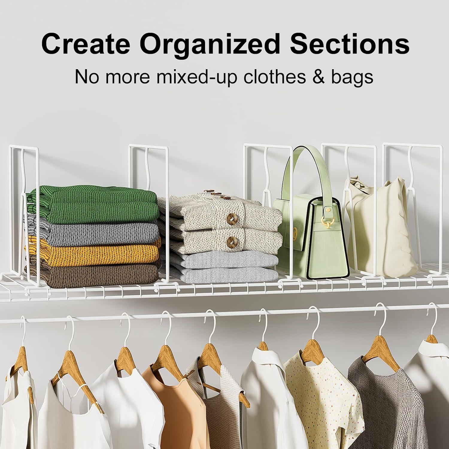 Divisores de Estantes de Alambre SortNStore - Paquete de 8 Piezas 30.48 cm