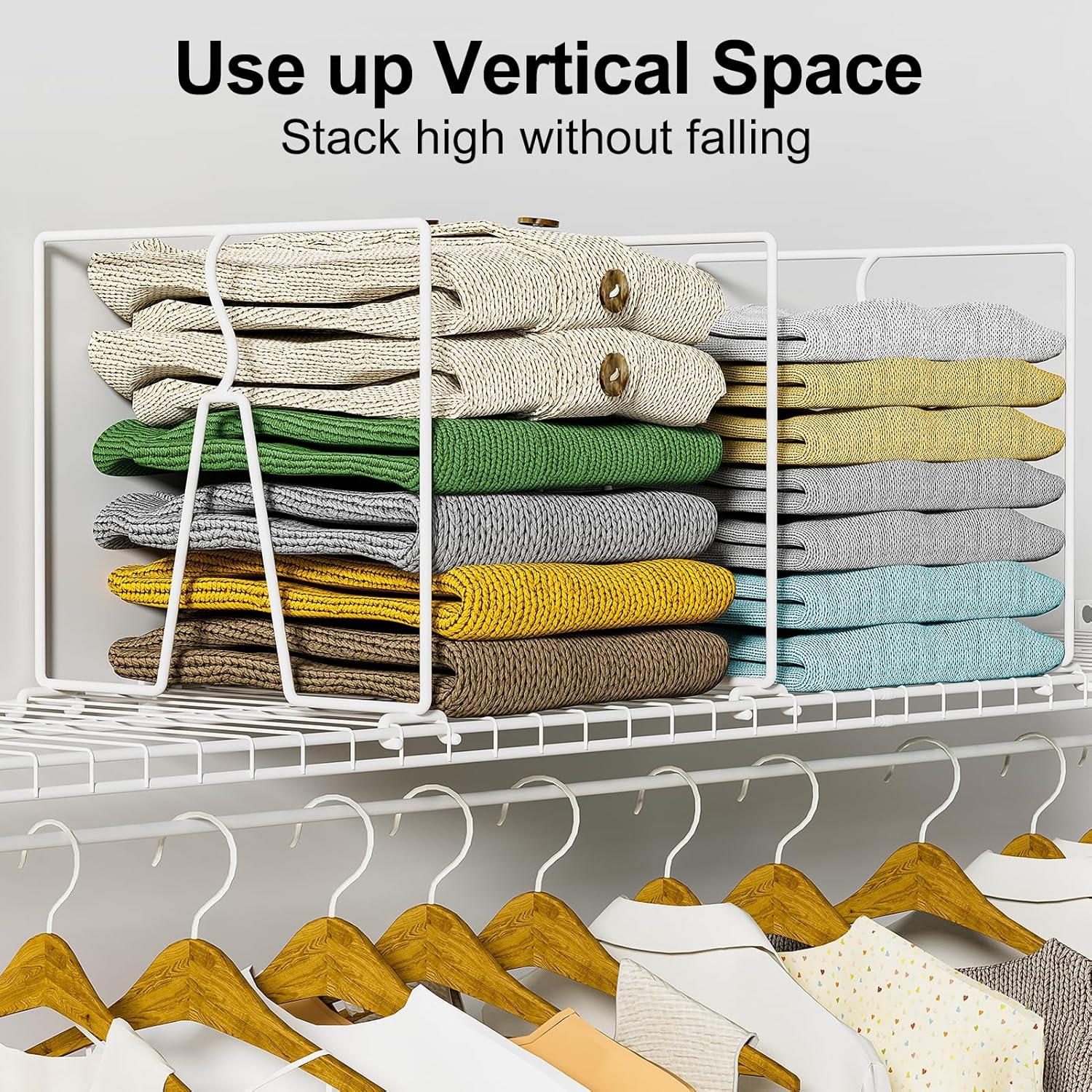 Divisores de Estantes de Alambre SortNStore - Paquete de 8 Piezas 30.48 cm