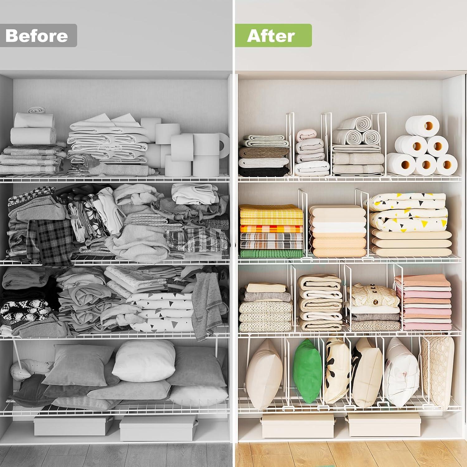 Divisores de Estantes de Alambre SortNStore - Paquete de 8 Piezas 30.48 cm