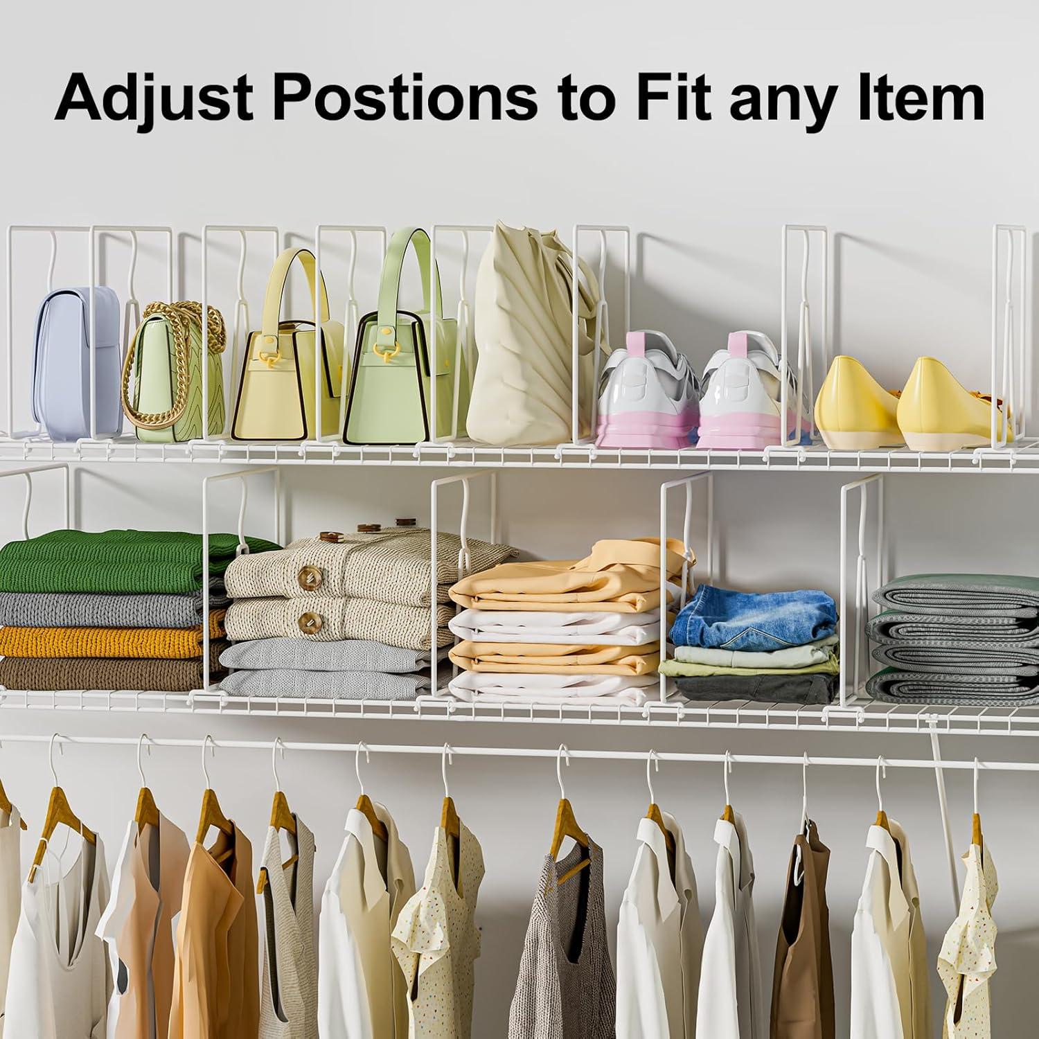 Divisores de Estantes de Alambre SortNStore - Paquete de 8 Piezas 30.48 cm