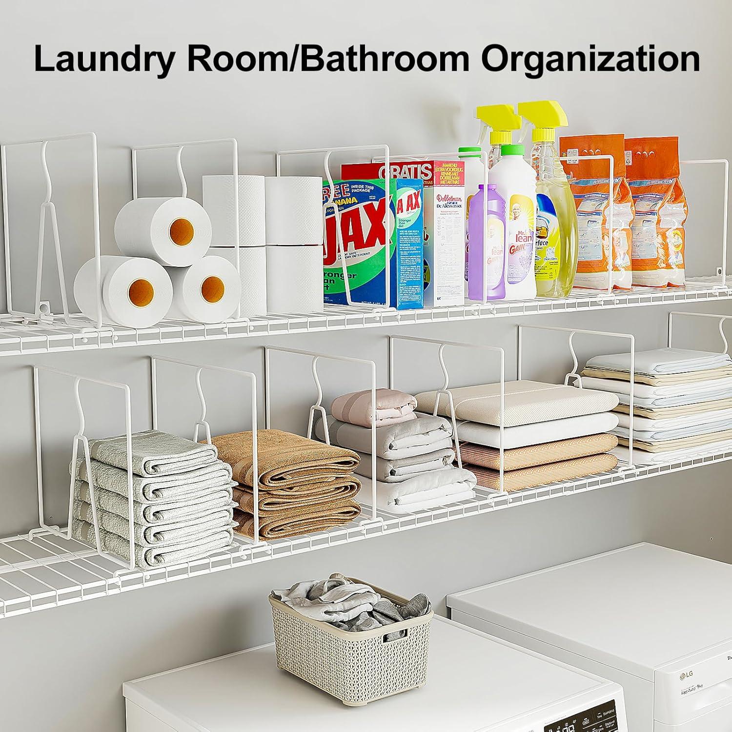 Divisores de Estantes de Alambre SortNStore - Paquete de 8 Piezas 30.48 cm