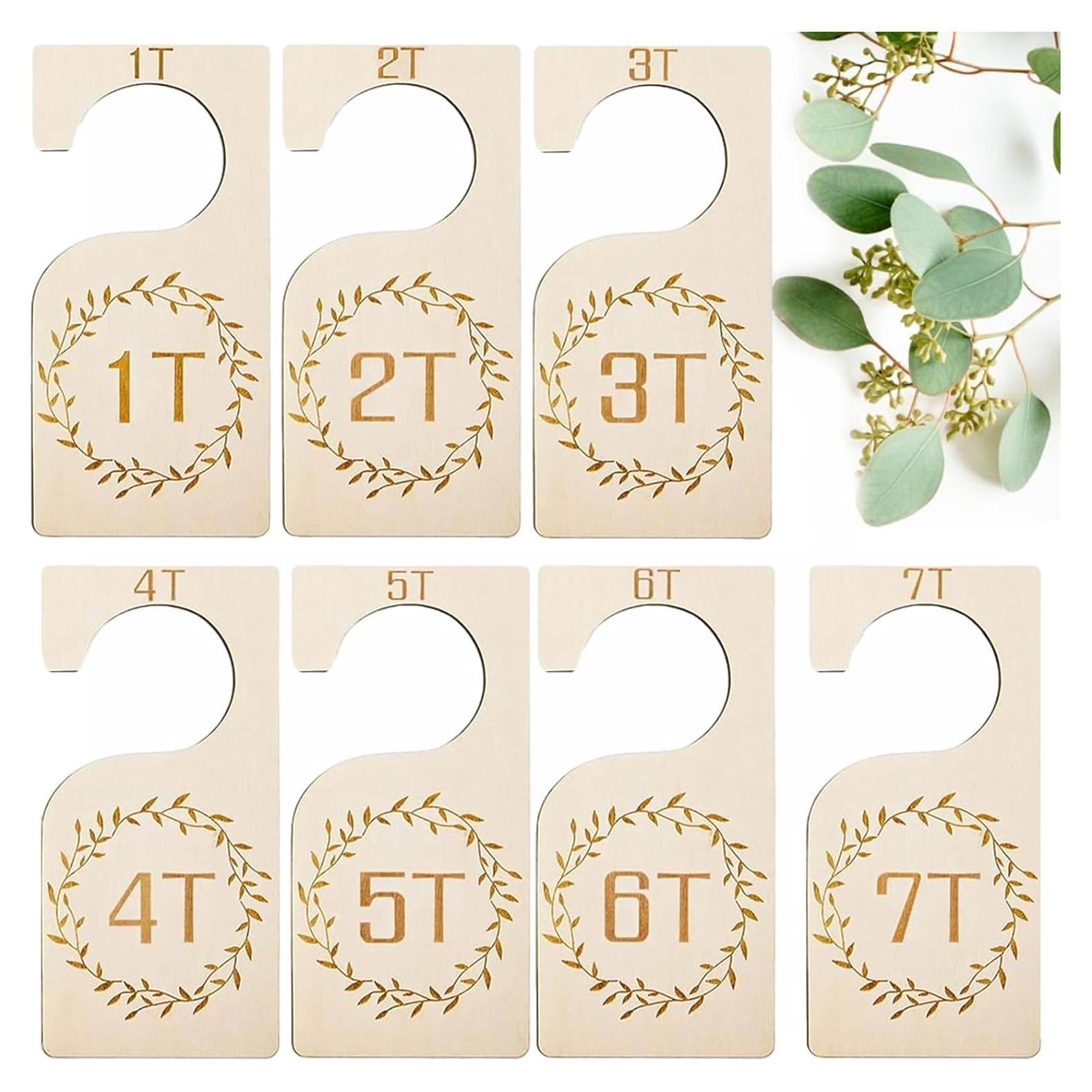 Divisores de Armario para Bebés Vziokk - 7 Piezas de Madera