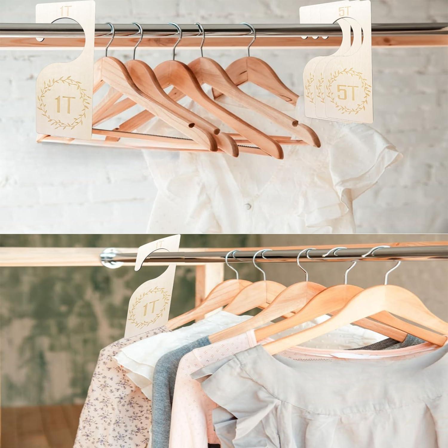 Divisores de Armario para Bebés Vziokk - 7 Piezas de Madera