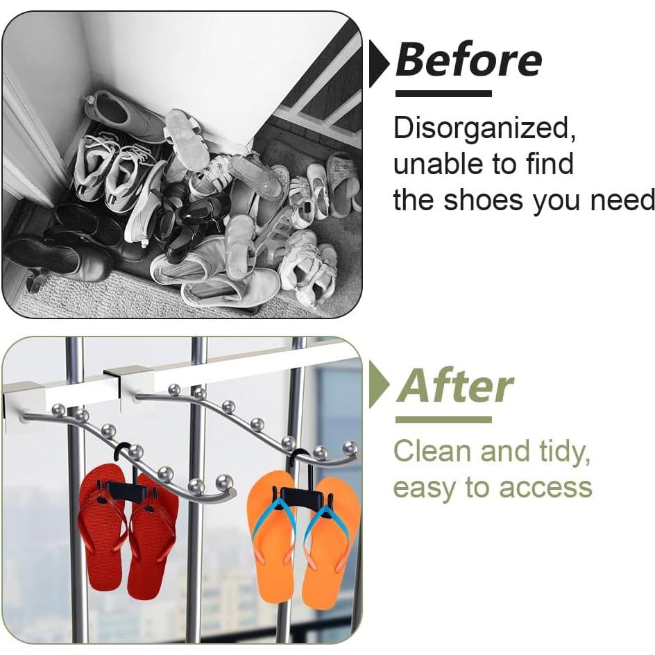 Perchas para Sandalias Negras AHANDMAKER 10 Pcs Organizador