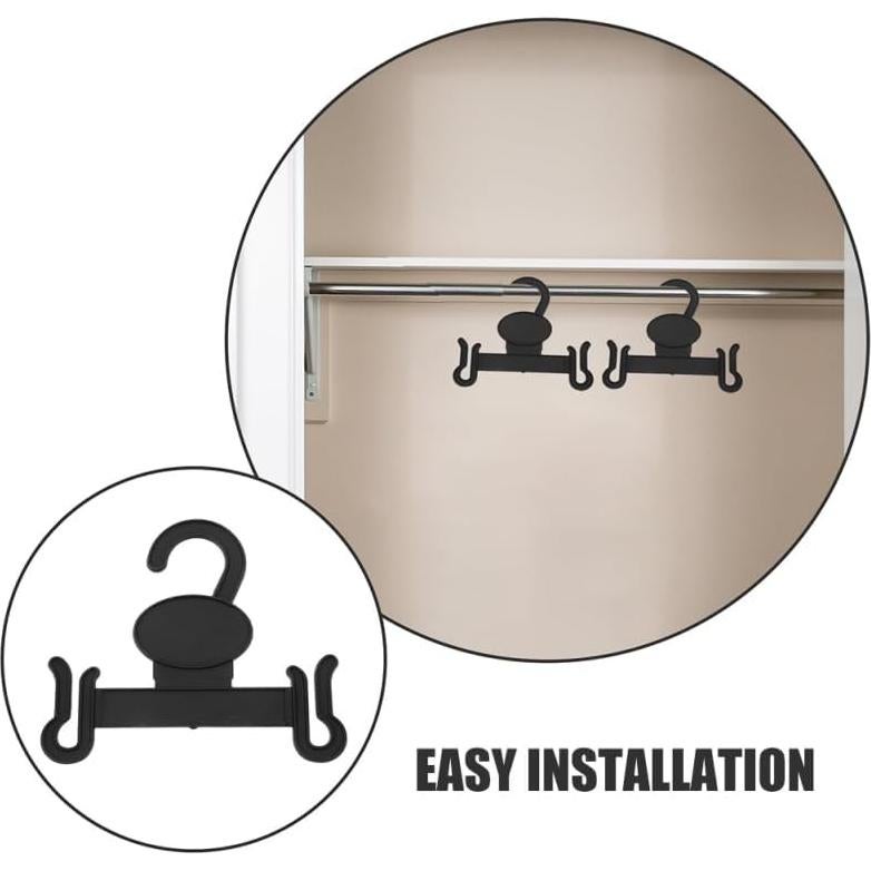 Gancho para Zapatillas Unomor 30 Pcs Almacenamiento Negro