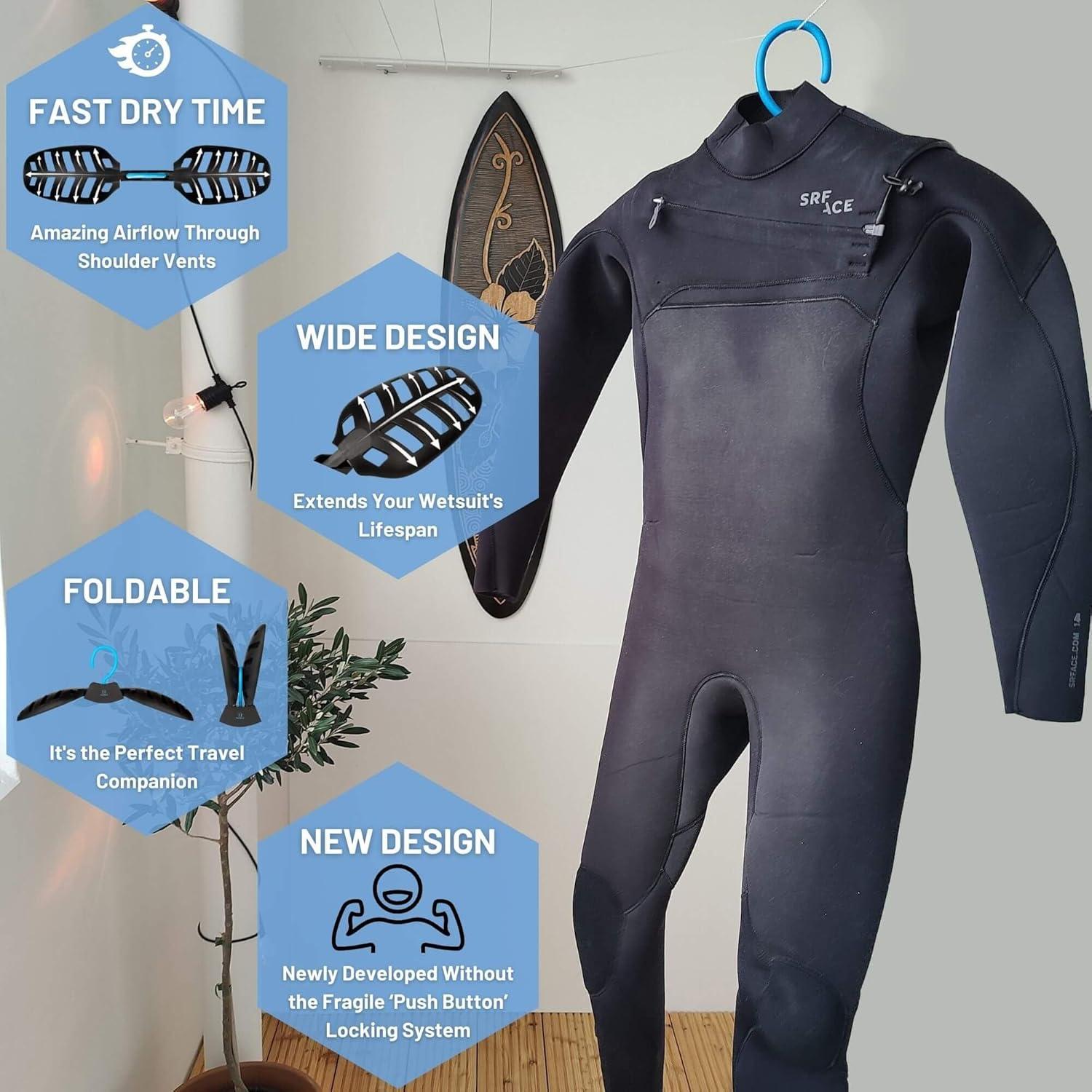 Colgador de Traje de Neopreno Hang 11 Plegable Azul 0.29 kg