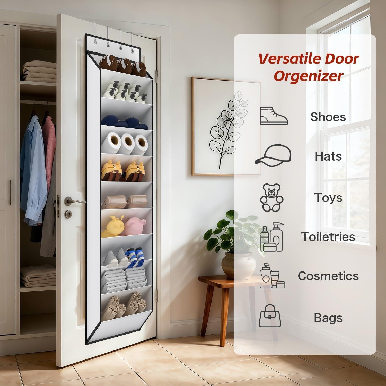 Organizador de Zapatos Colgante KEEPJOY Blanco 10 Niveles