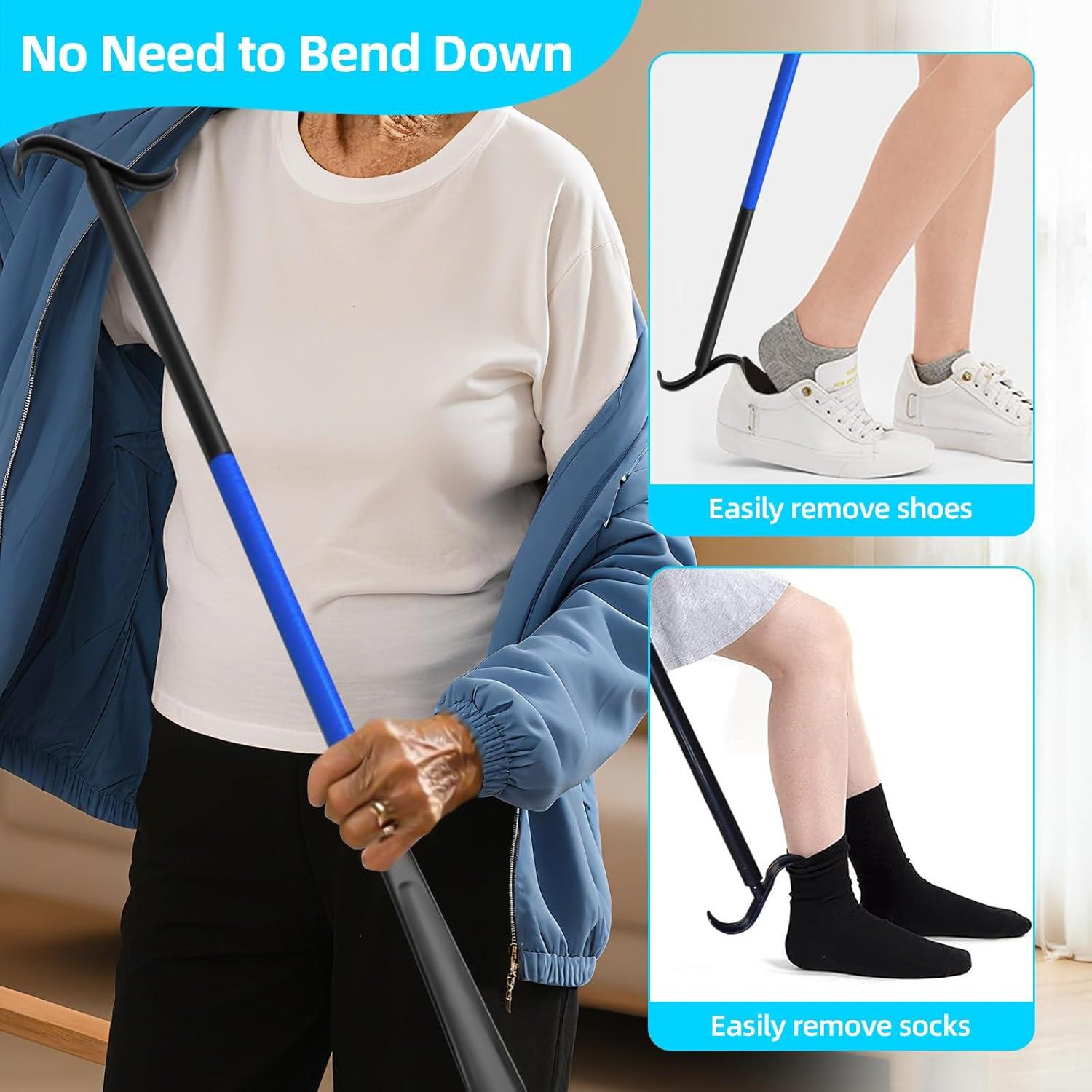 Ayuda para Ponerse Calcetines MXCOIRTP con Mango Largo 91.44 cm