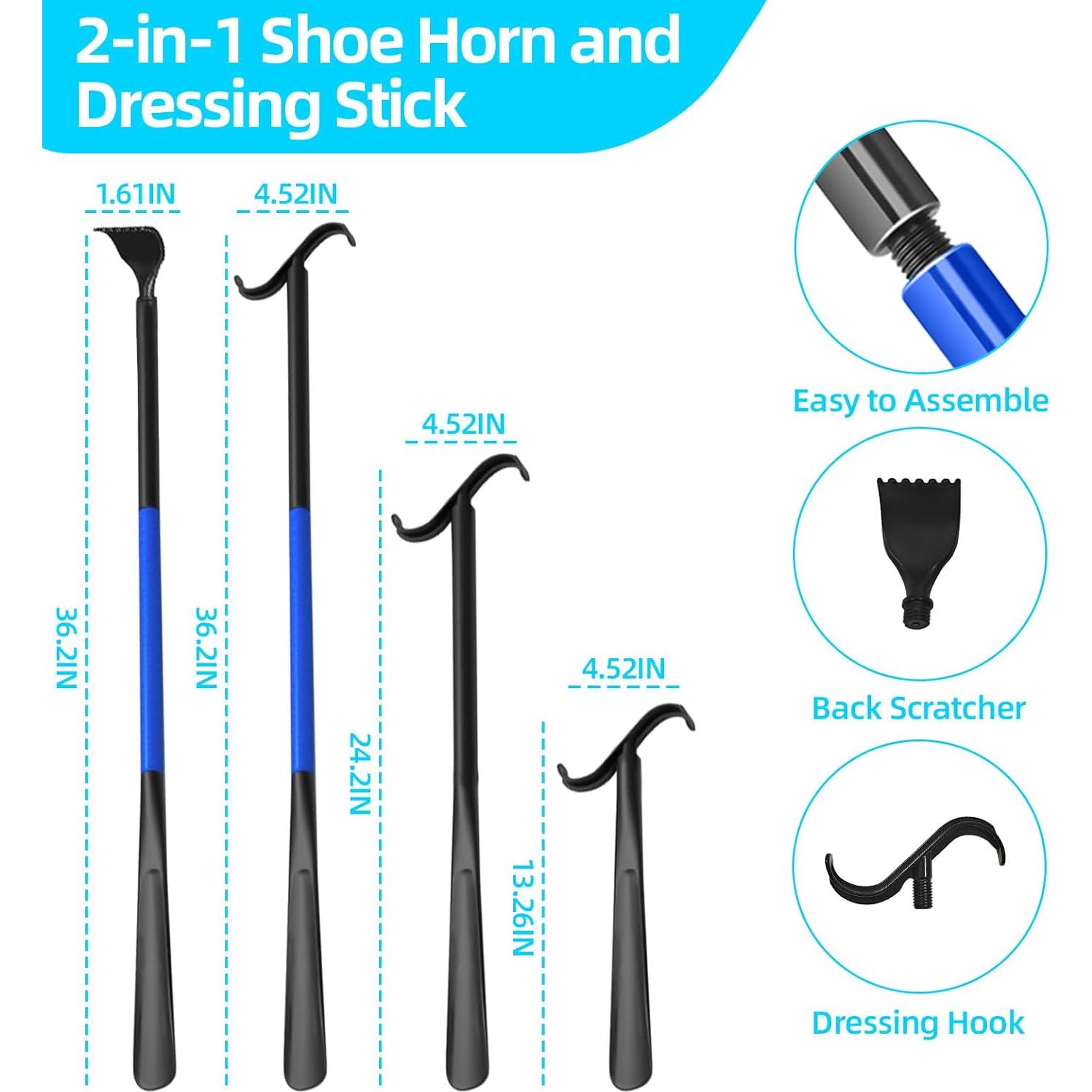 Ayuda para Ponerse Calcetines MXCOIRTP con Mango Largo 91.44 cm