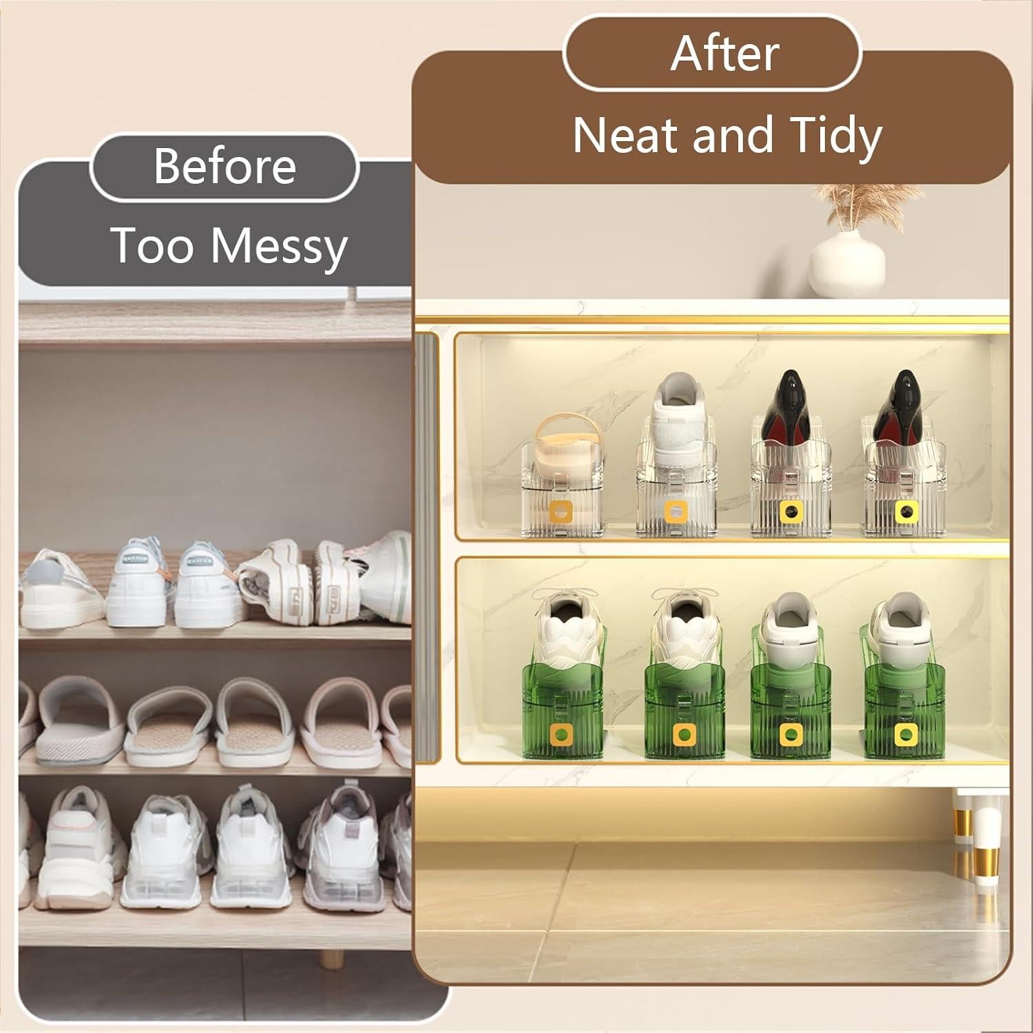 Organizadores de Zapatos CiBiZi Transparentes 10 Unidades