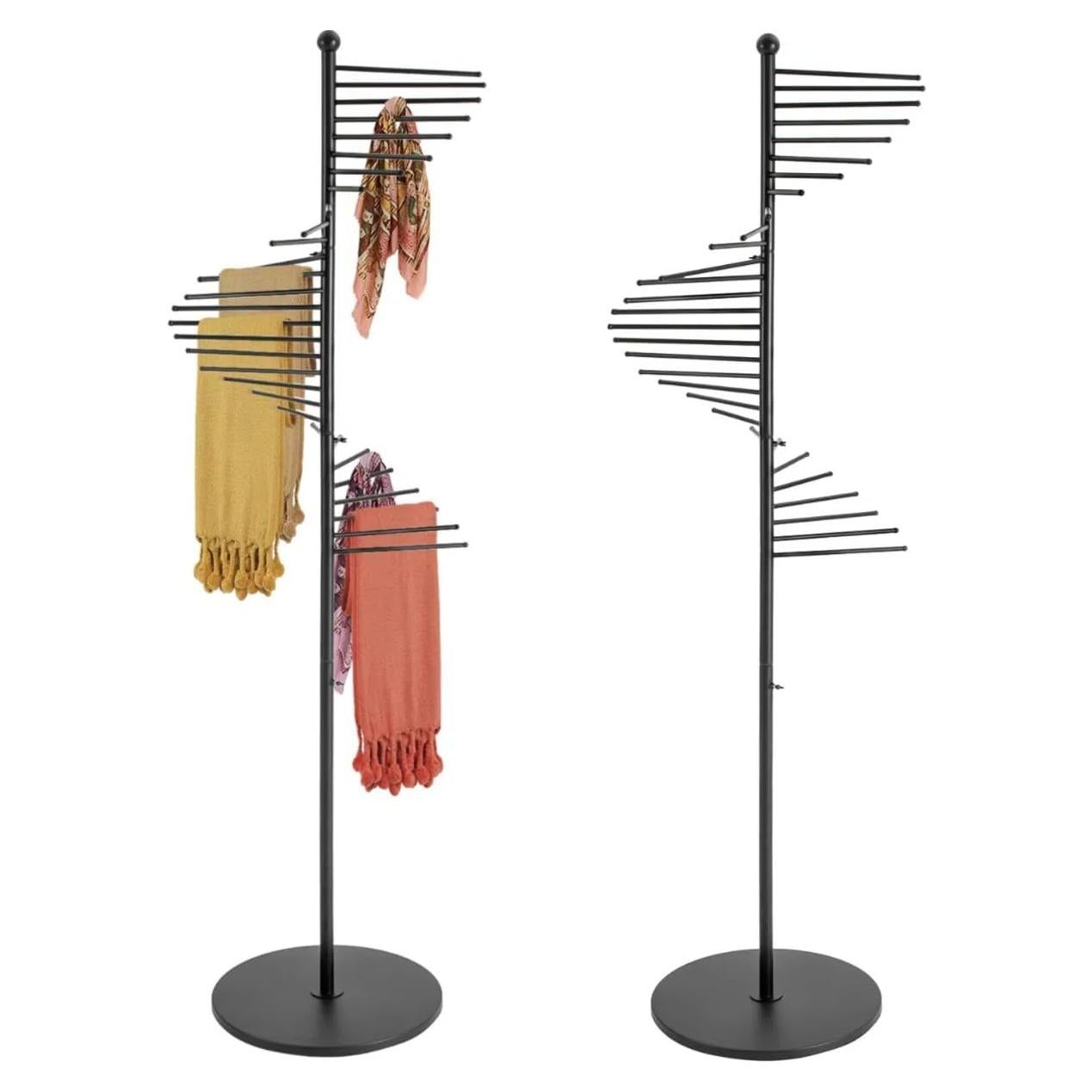 Soporte para Bufandas TTeralmon 1.7m Negro Hierro Moderno