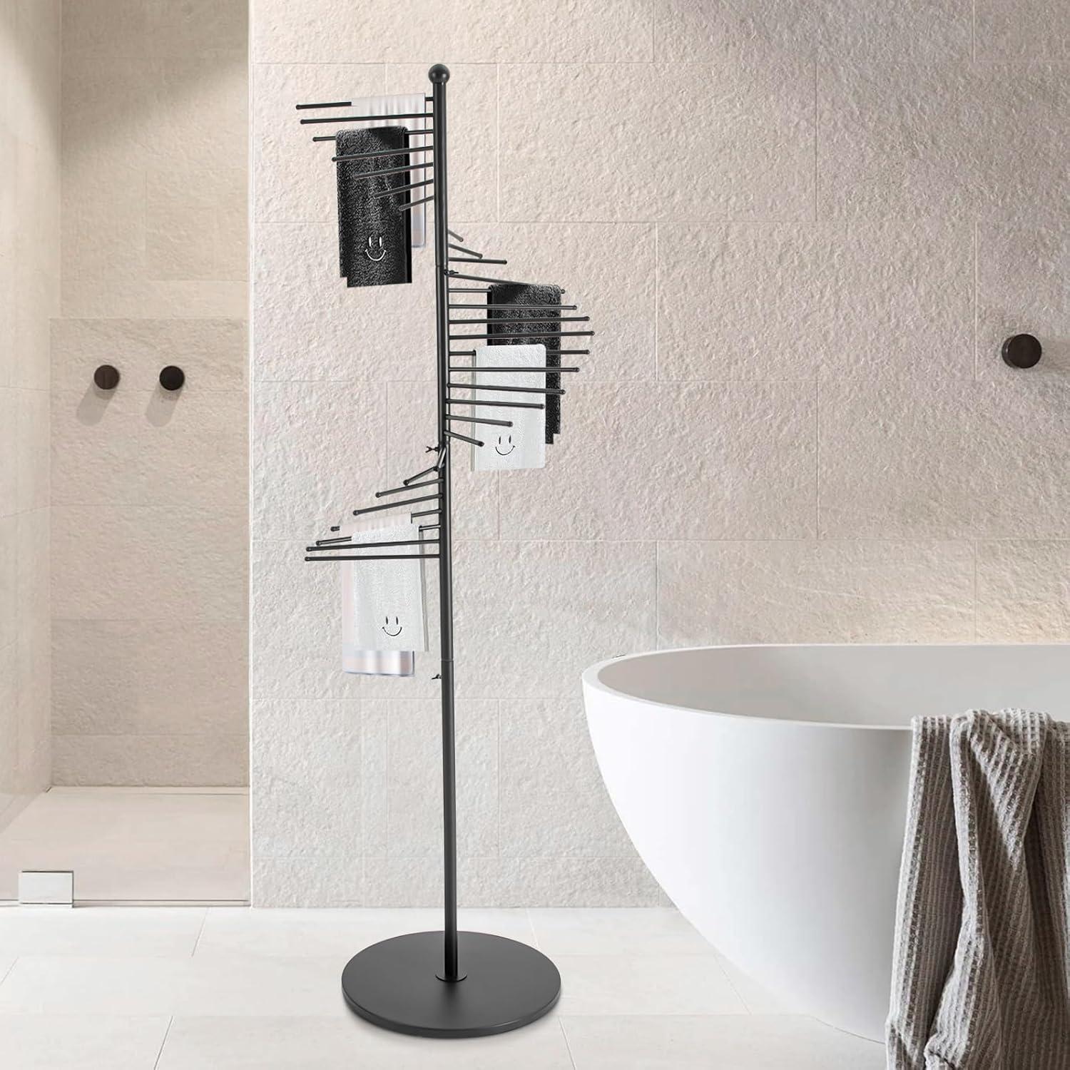 Soporte para Bufandas TTeralmon 1.7m Negro Hierro Moderno