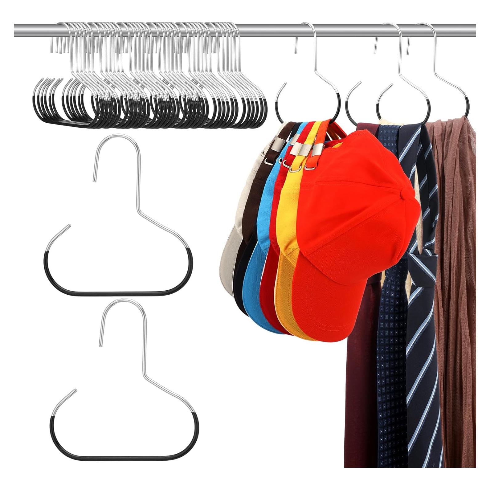 Perchas de Metal Antideslizantes Zonon - 12 Pcs para Bufandas y Cinturones